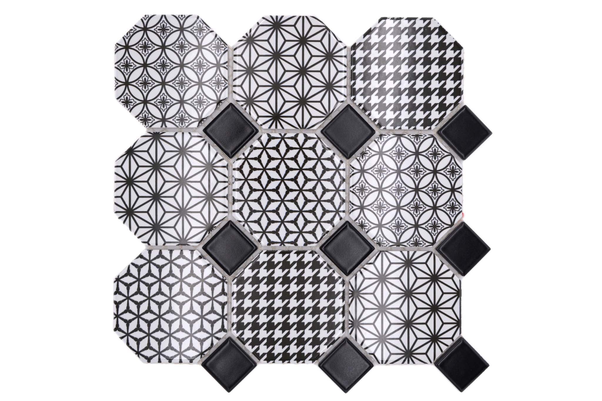 Mosaik Vit Täby - 009 | 0,09 m²/ark