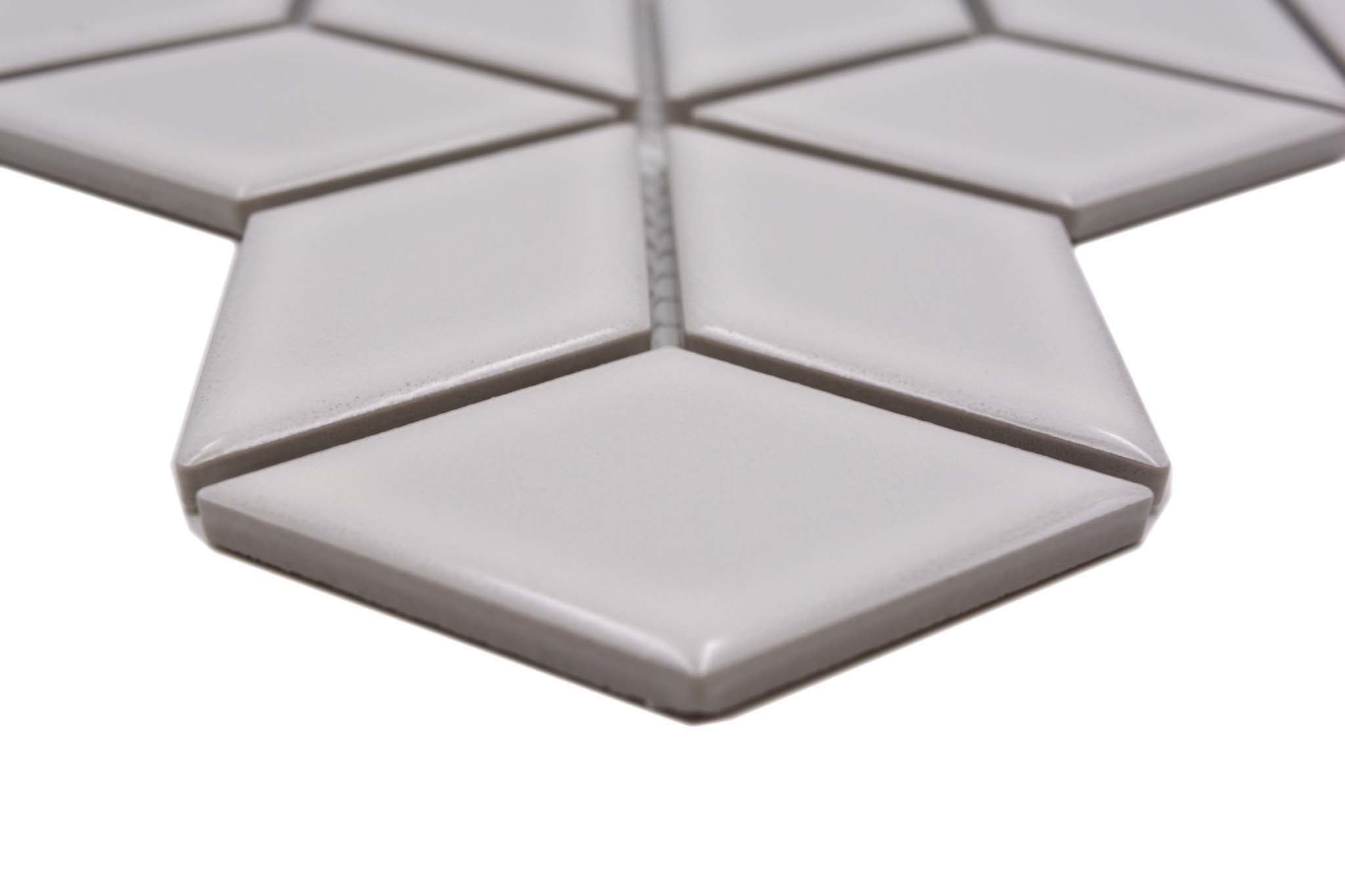 Mosaik Vit Östersund - 008 | 0,081 m²/ark