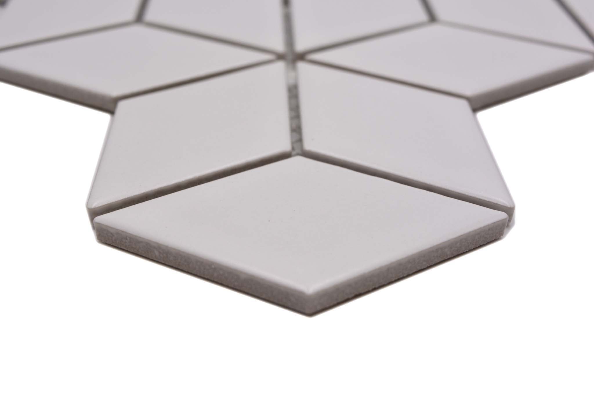 Mosaik Vit Östersund - 010 | 0,081 m²/ark