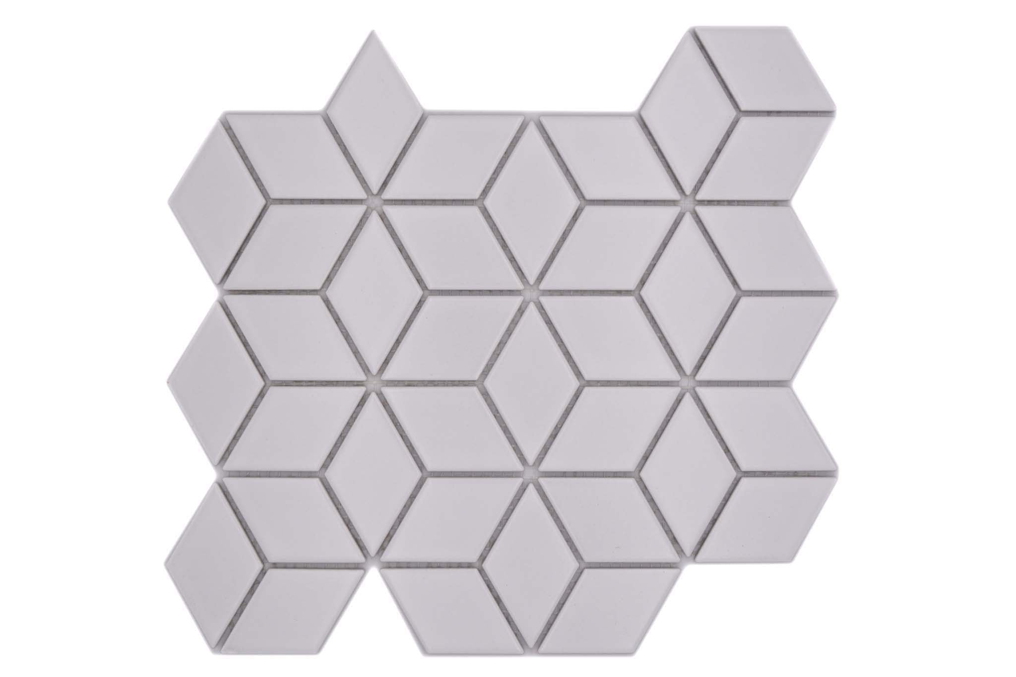 Mosaik Vit Östersund - 010 | 0,081 m²/ark