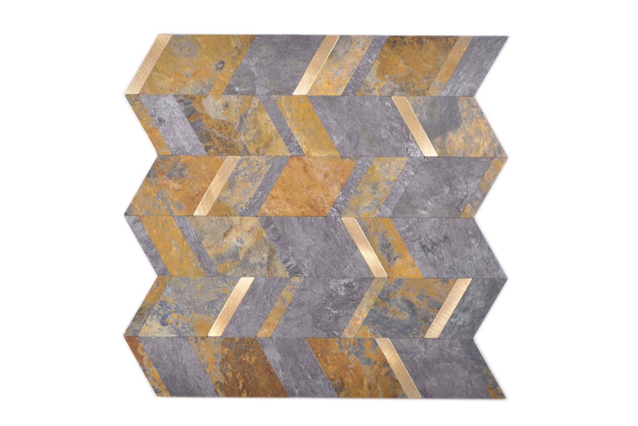 Självhäftande mosaik Flerfärgad Mjölby - 004 | 0,081 m²/ark