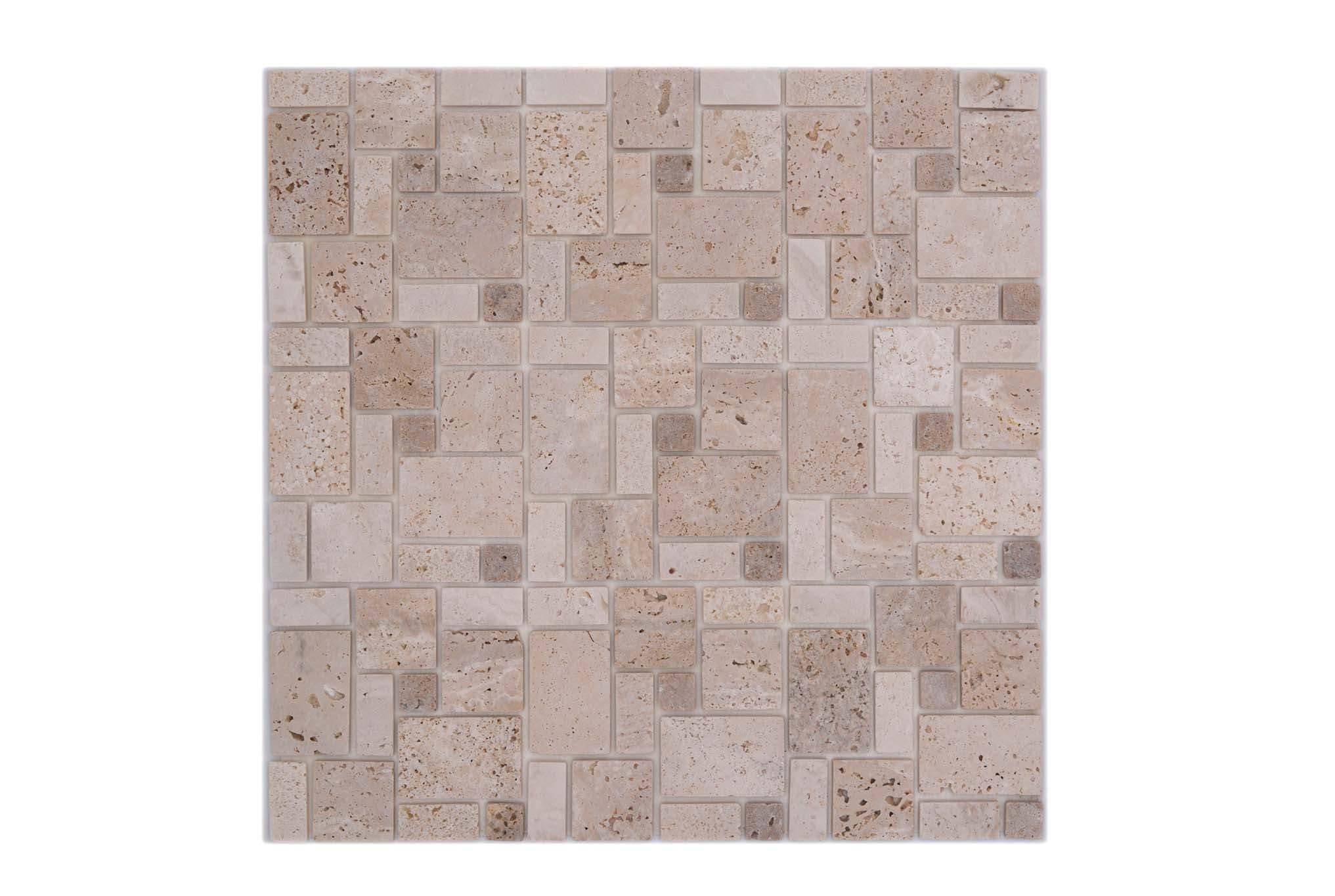 Självhäftande mosaik Beige Nynäshamn - 001 | 0,093 m²/ark
