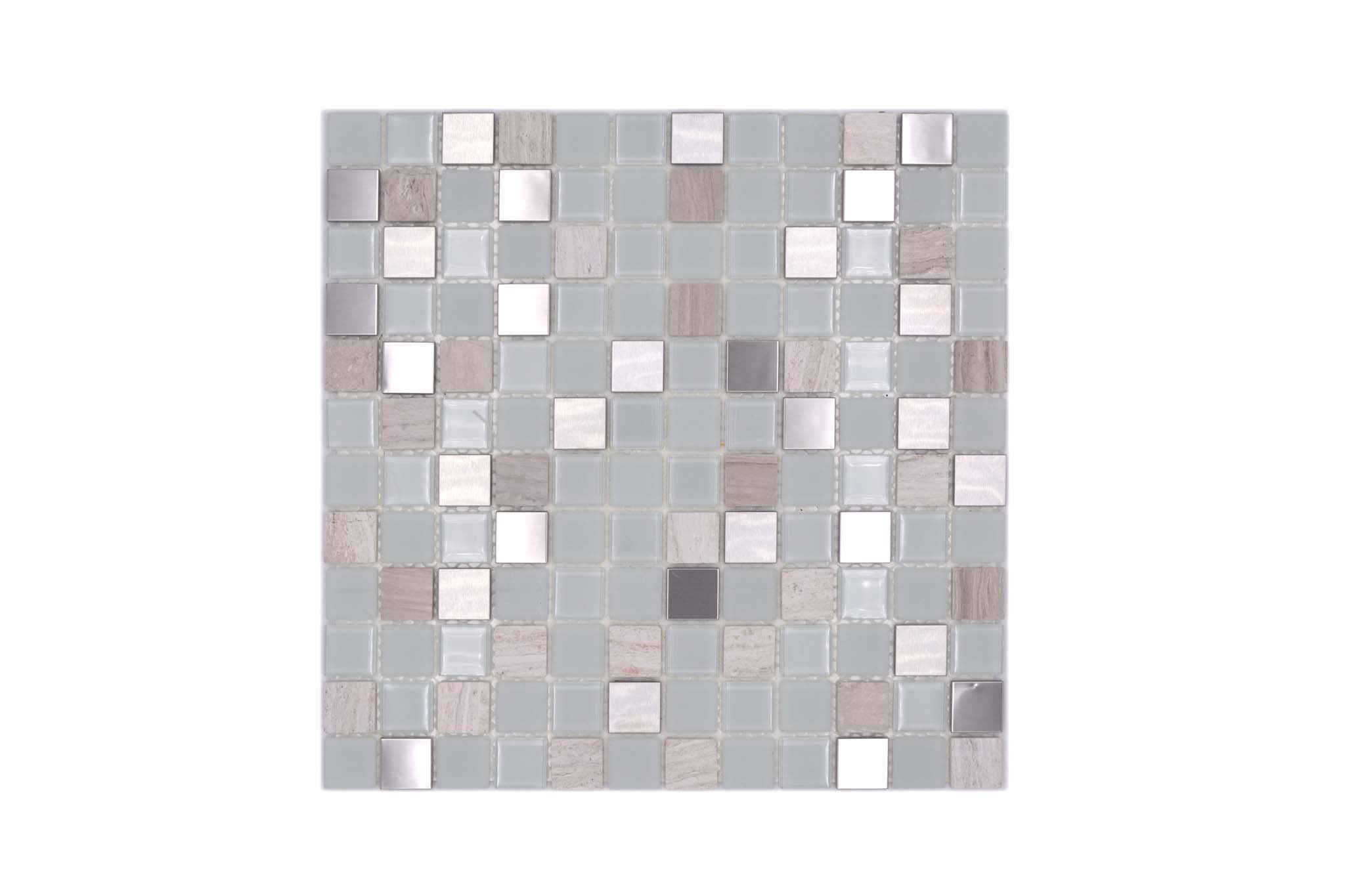 Självhäftande mosaik Vit Sundsvall - 008 | 0,09 m²/ark