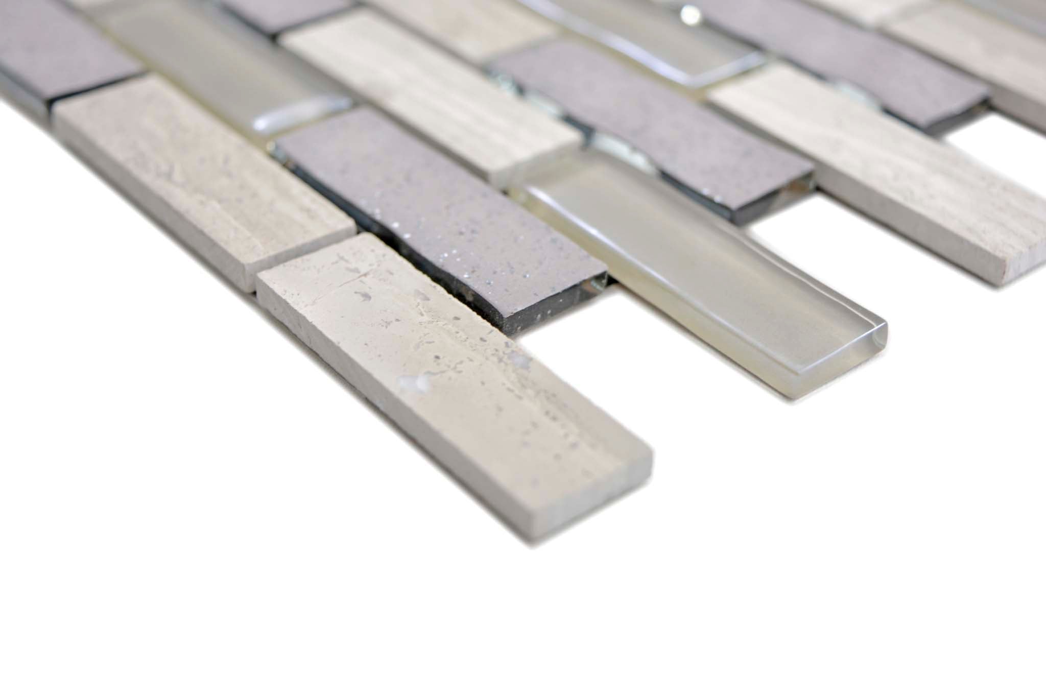 Självhäftande mosaik Grå Sundsvall - 009 | 0,091 m²/ark