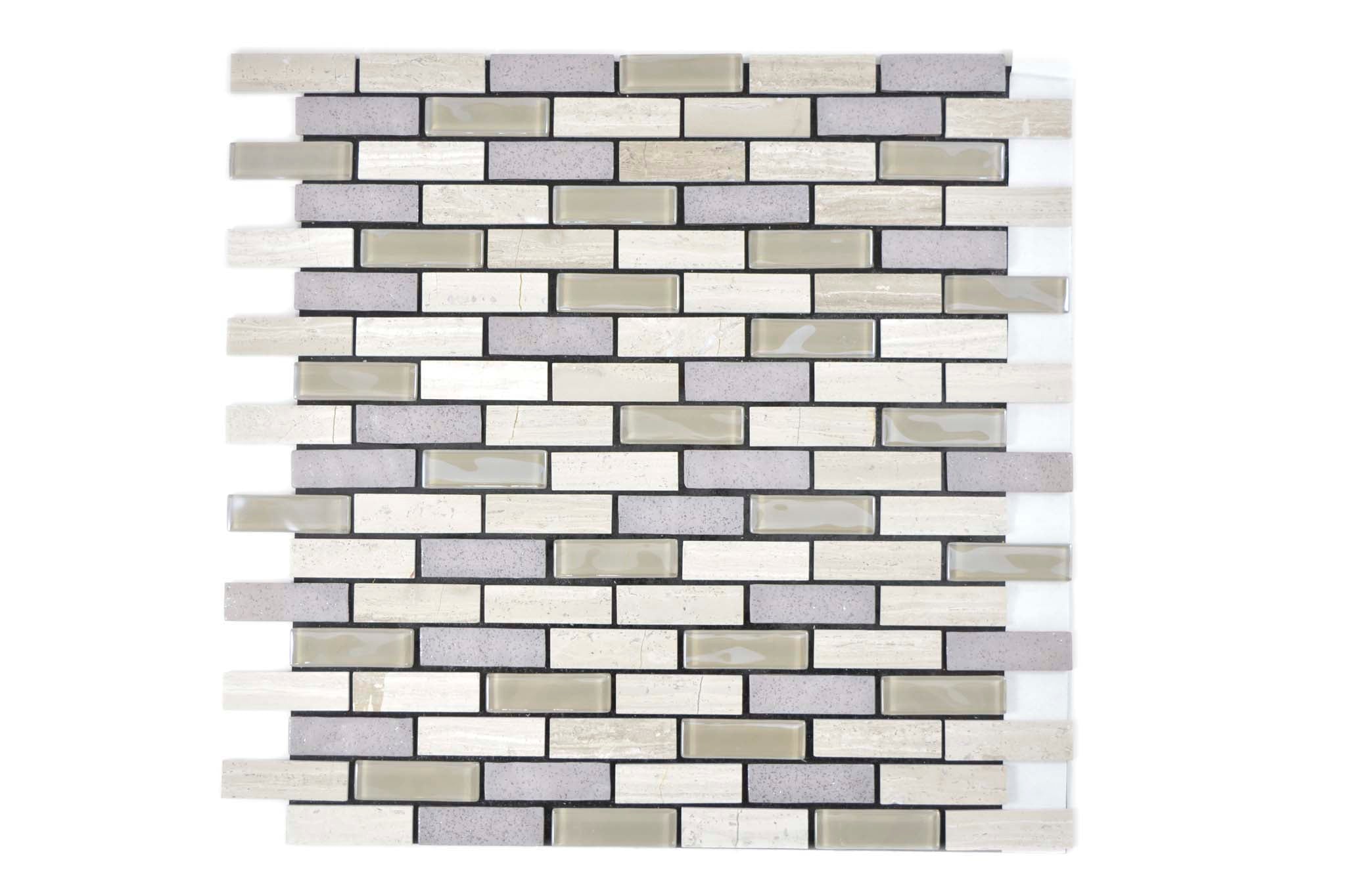 Självhäftande mosaik Grå Sundsvall - 009 | 0,091 m²/ark