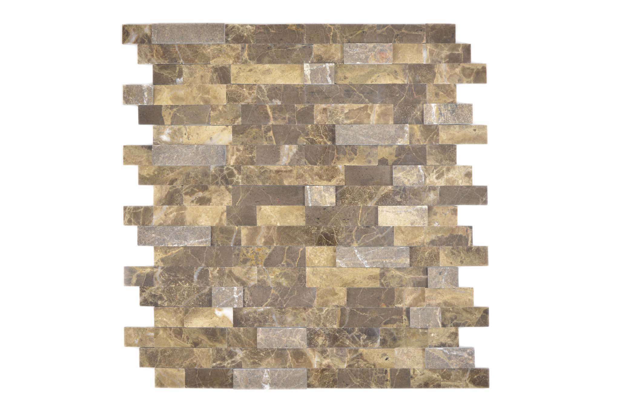 Självhäftande mosaik Brun Fredrikstad - 005 | 0,083 m²/ark