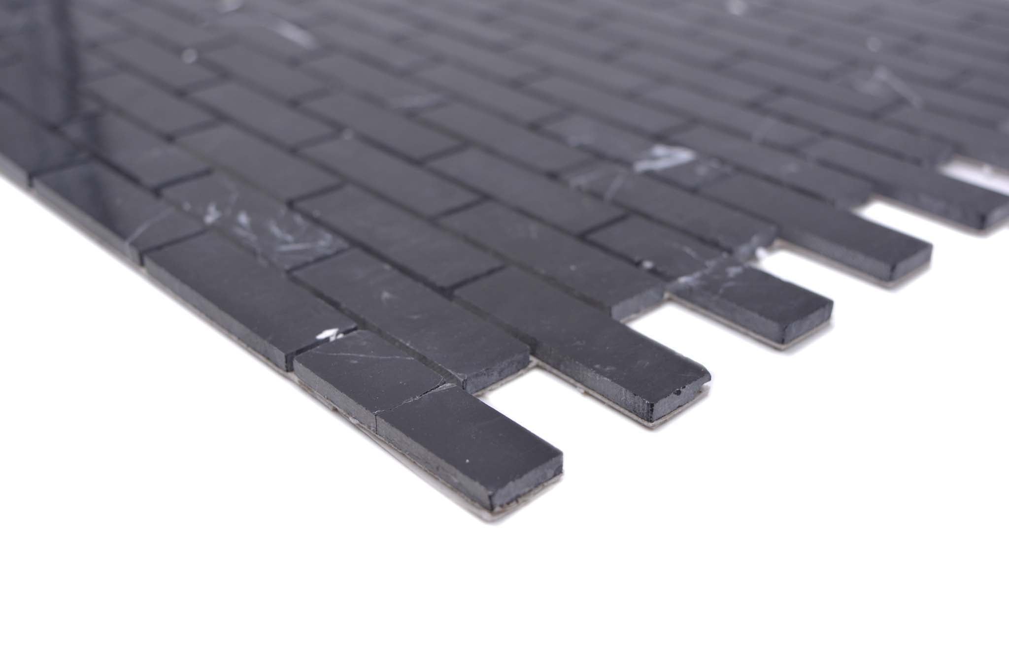 Självhäftande mosaik Svart Fredrikstad - 007 | 0,092 m²/ark