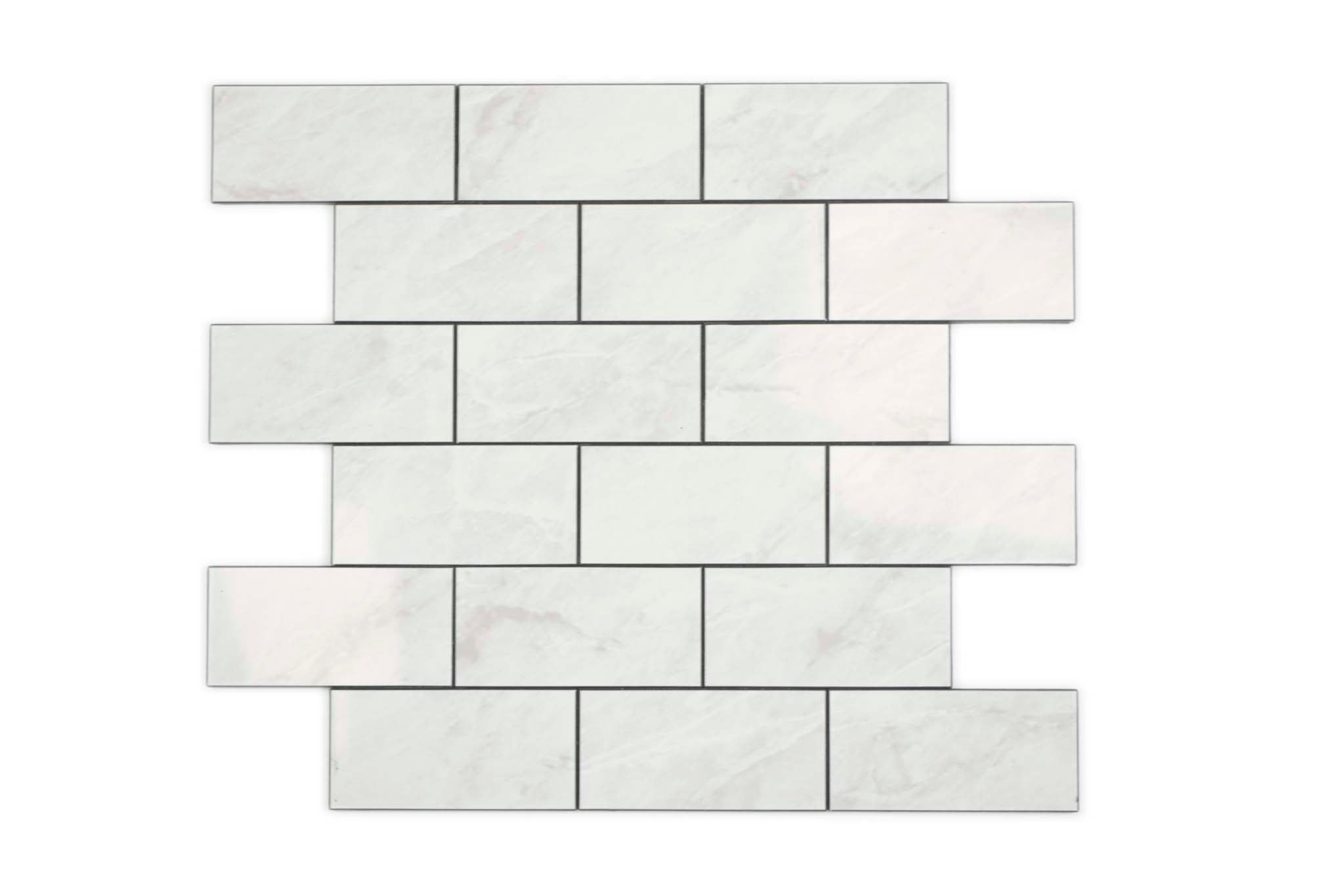 Självhäftande mosaik Vit Nynäshamn - 029 | 0,085 m²/ark