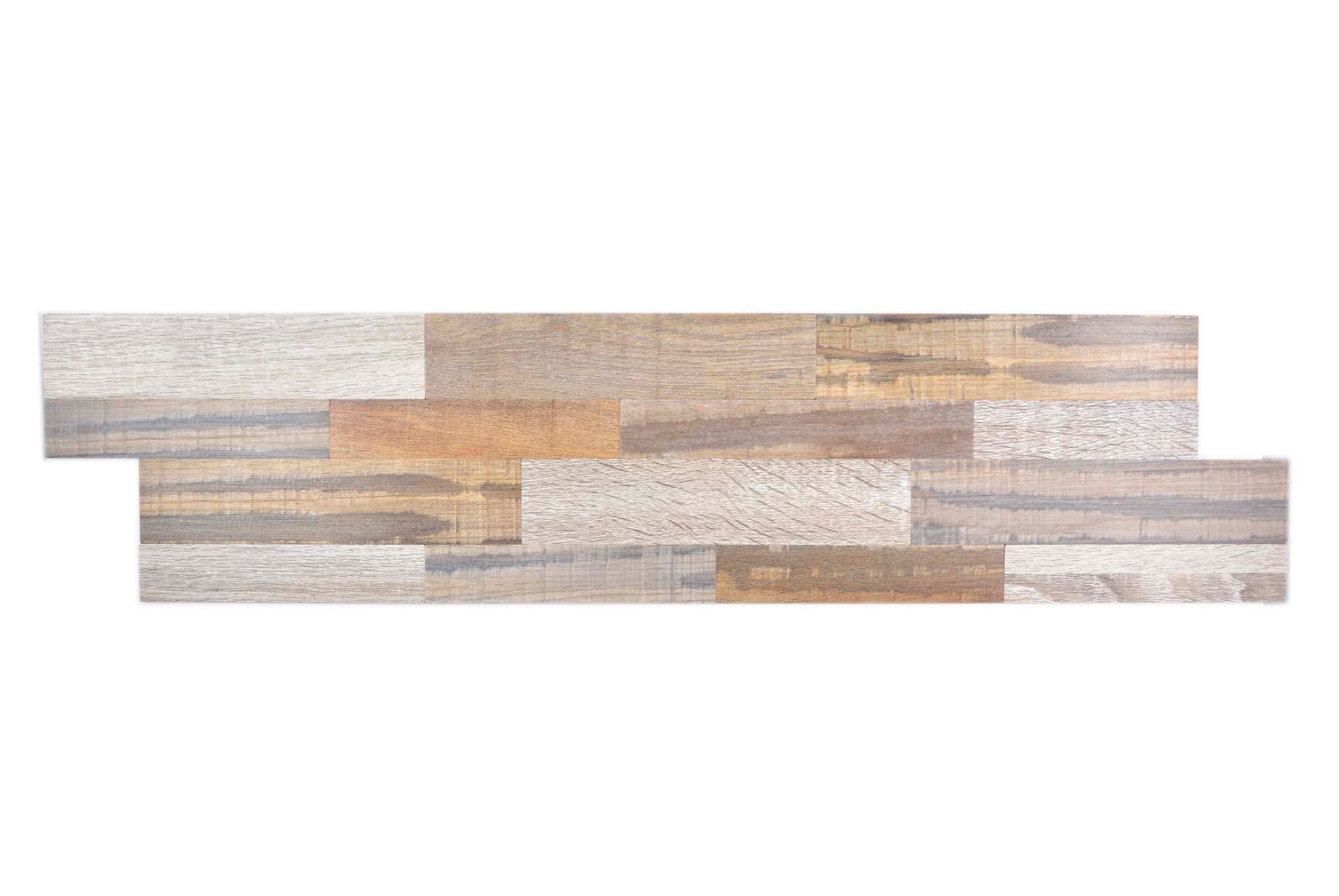 Självhäftande väggpanel Brun Nynäshamn - 032 | 610x152x5mm. Säljs styckvis.