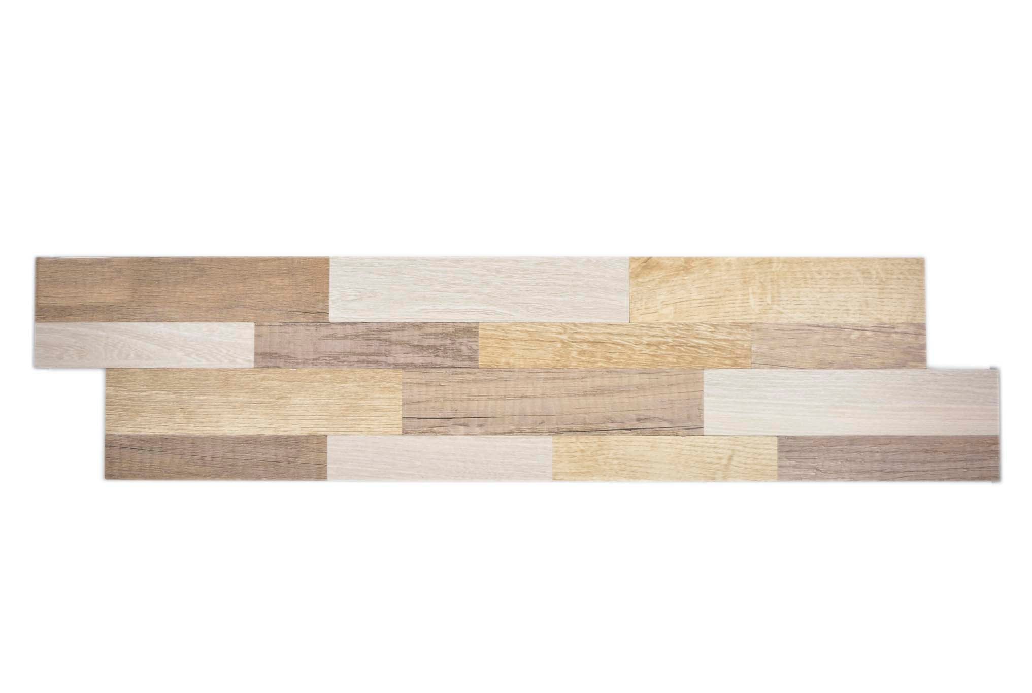 Självhäftande väggpanel Beige Nynäshamn - 033 | 610x152x5mm. Säljs styckvis.