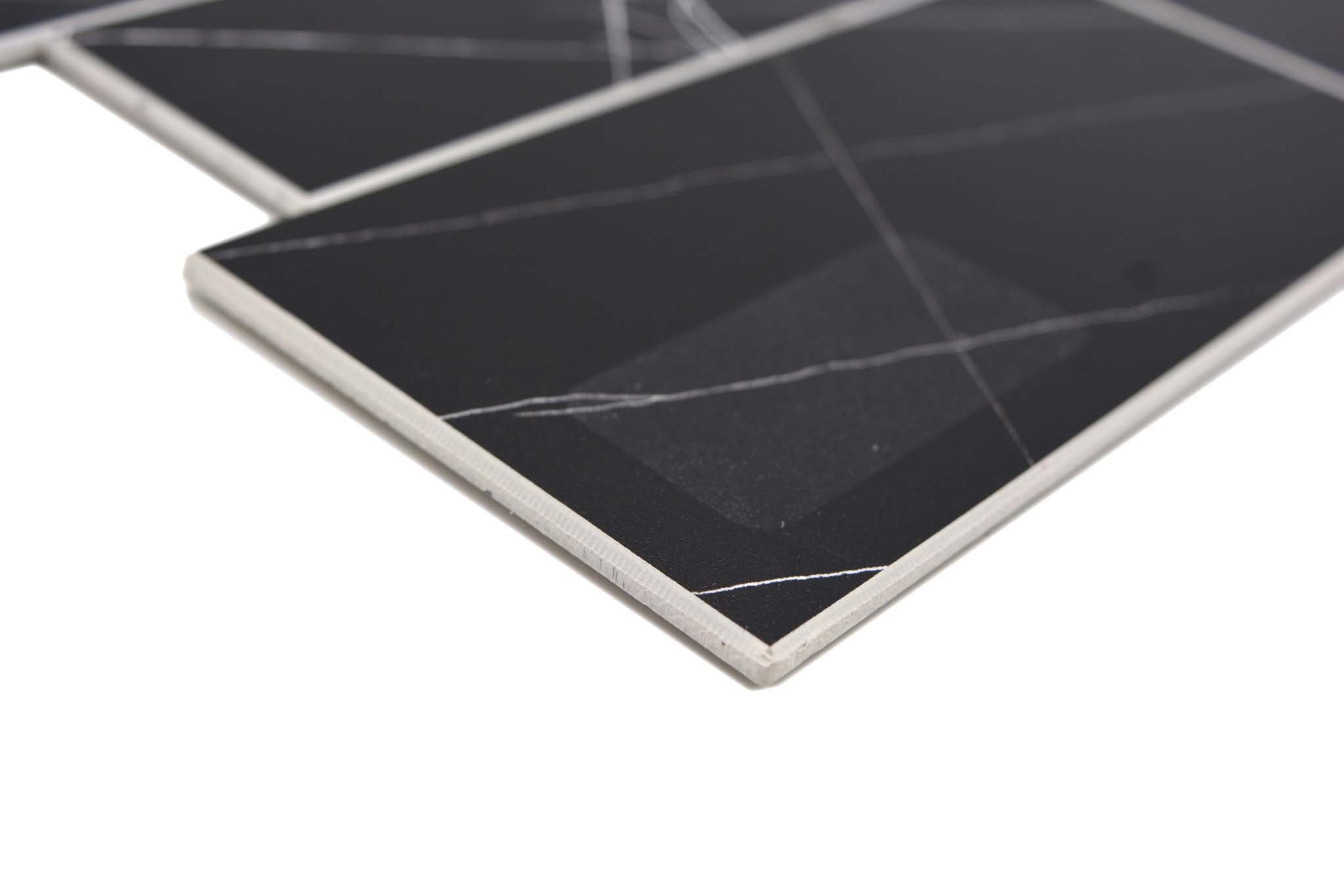 Självhäftande mosaik Svart Mjölby - 021 | 0,088 m²/ark