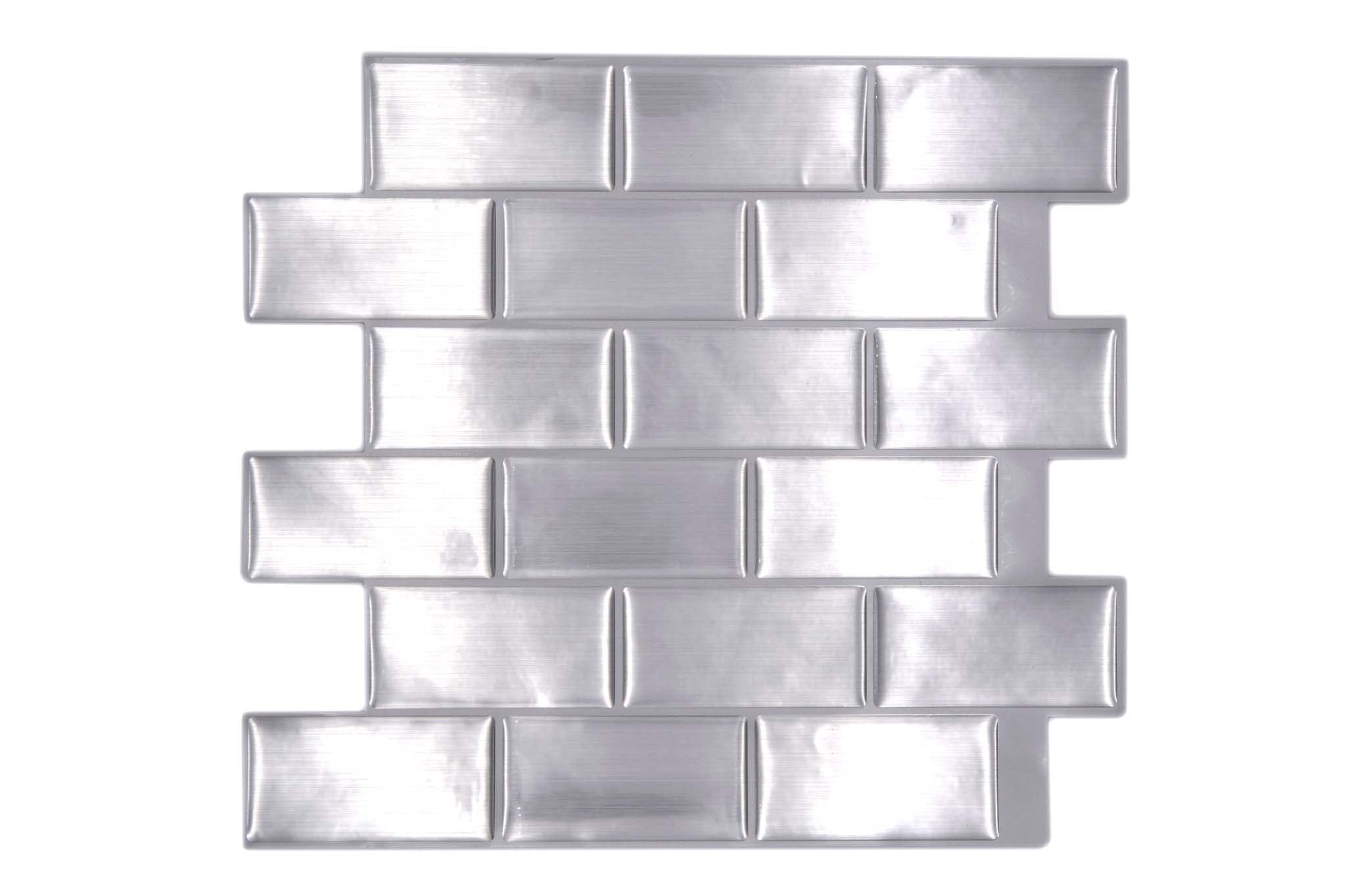 Självhäftande mosaik Silver Sundsvall - 015 | 0,253 m²/kartong