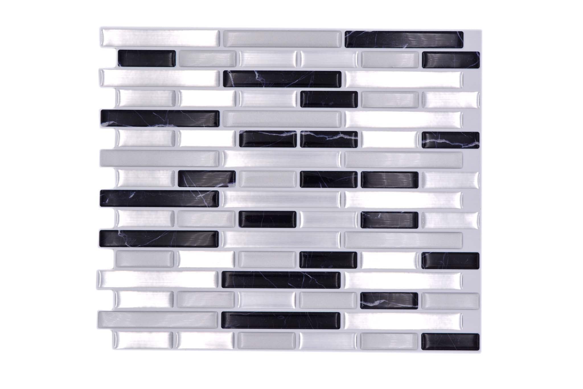 Självhäftande mosaik Silver Sundsvall - 017 | 0,241 m²/kartong