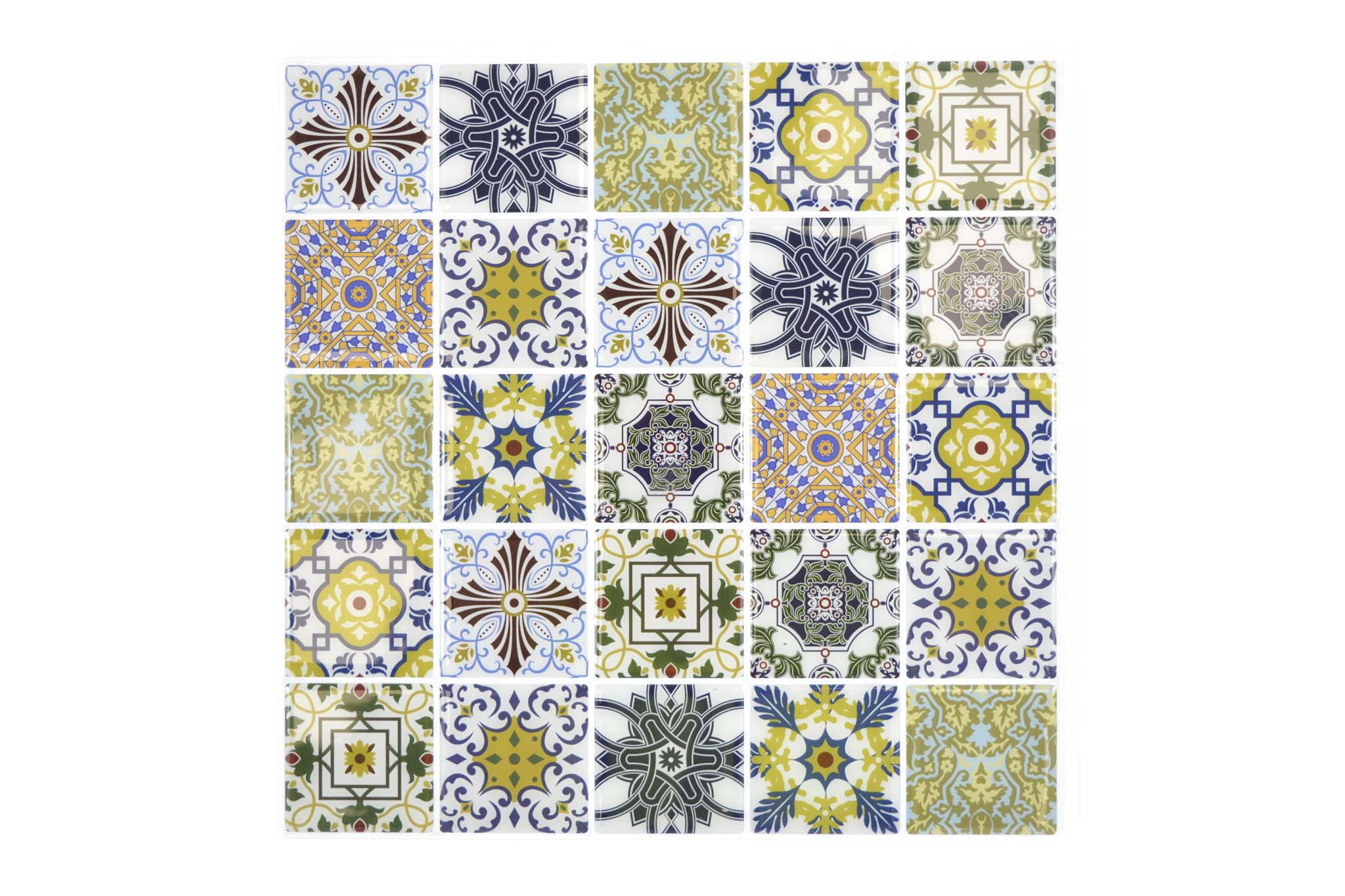 Självhäftande mosaik Flerfärgad Sundsvall - 023 | 0,065 m²/ark