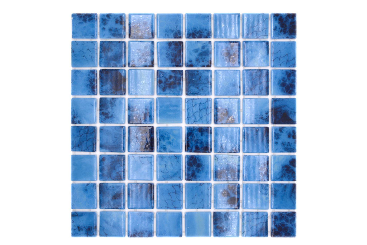 Mosaik Blå Oskarshamn - 010 | 0,1 m²/ark