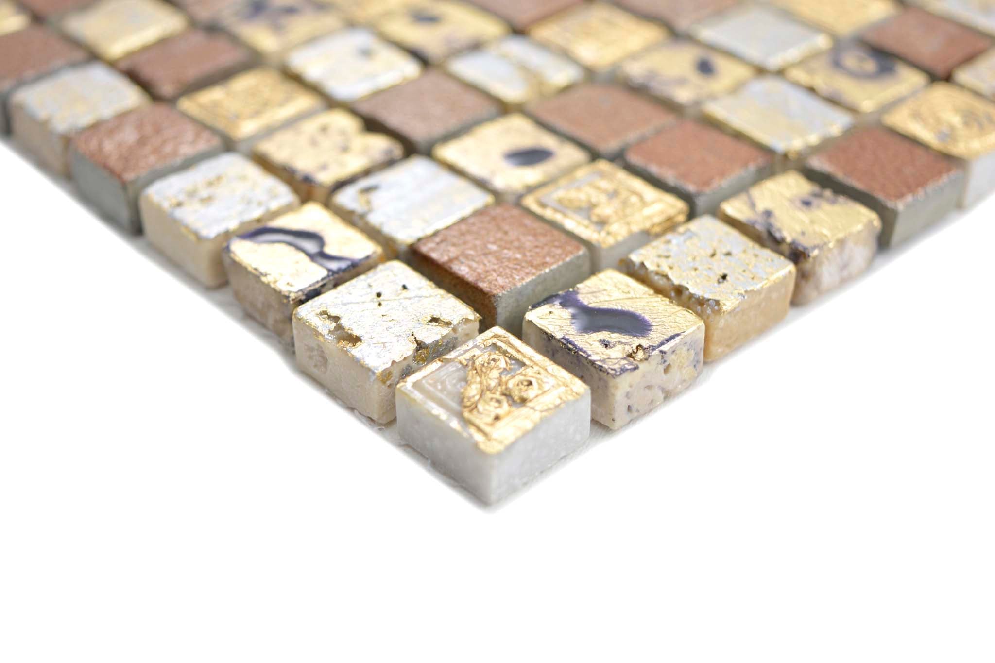 Mosaik Guld Kristiansand - 014 | 0,09 m²/ark