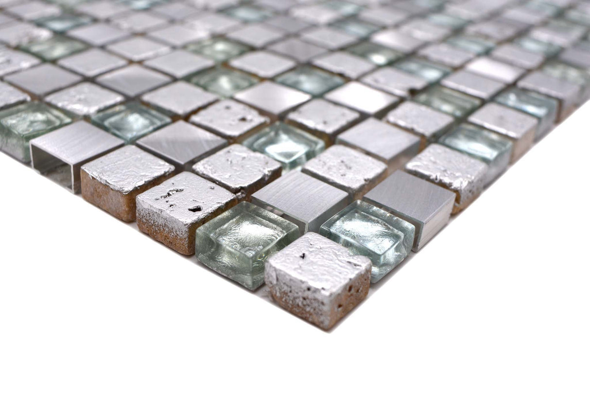 Mosaik Silver Kristiansand - 016 | 0,09 m²/ark