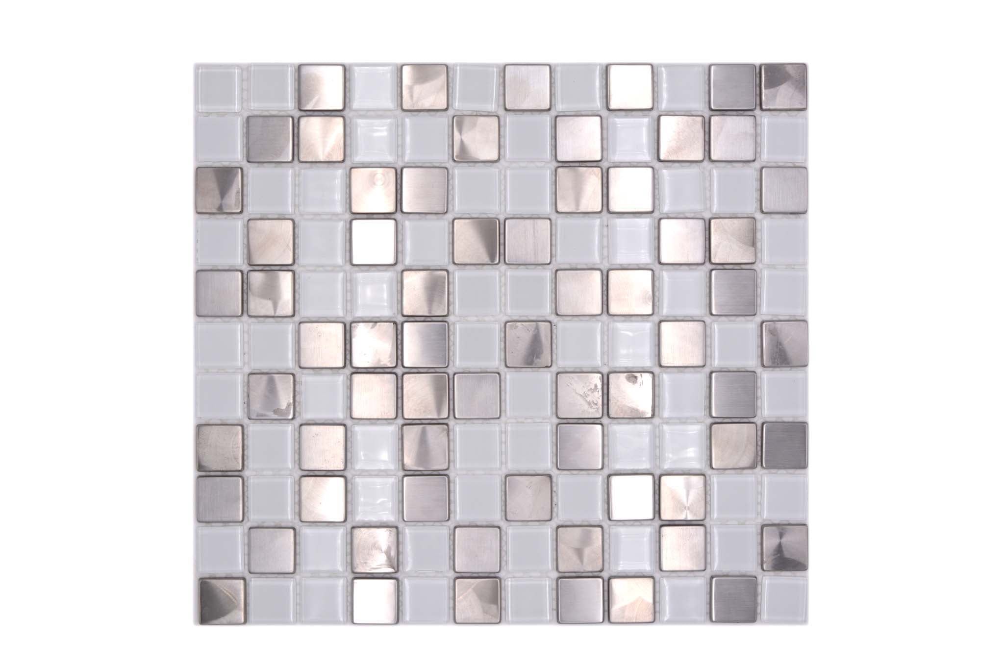 Mosaik Vit Karlstad - 005 | 0,099 m²/ark