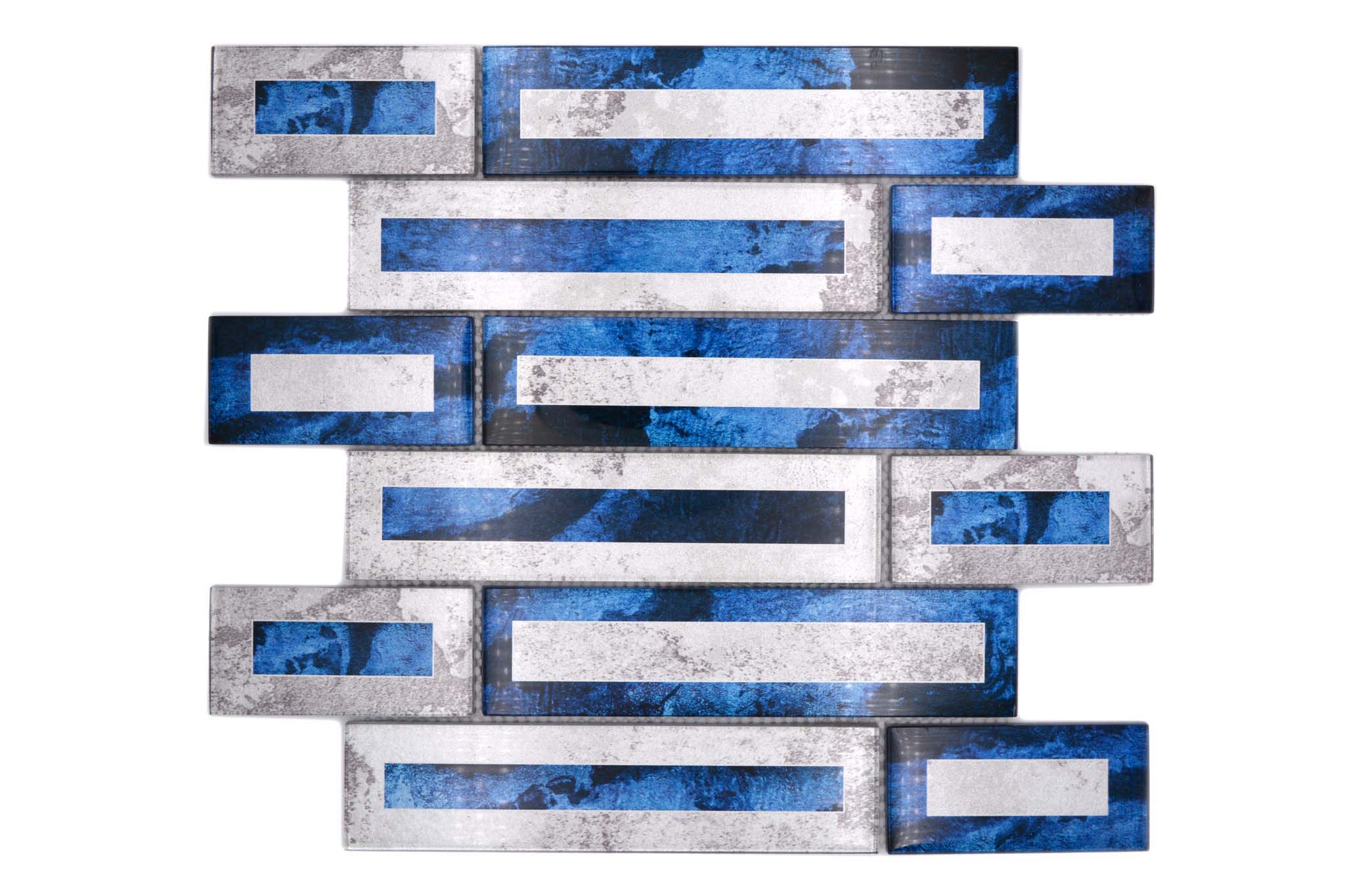 Mosaik Blå Ödeshög - 010 | 0,09 m²/ark