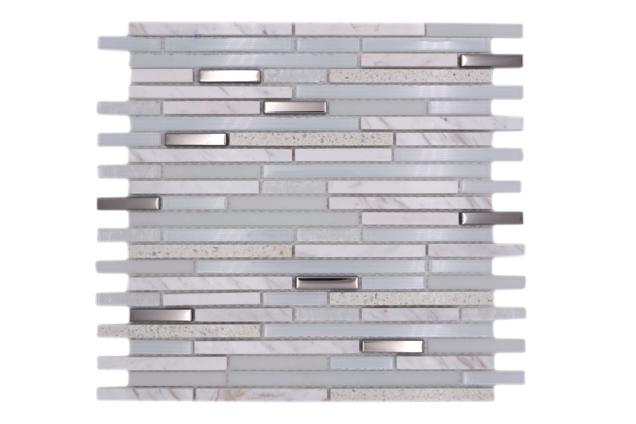 Mosaik Vit Uppsala - 003 | 0,09 m²/ark