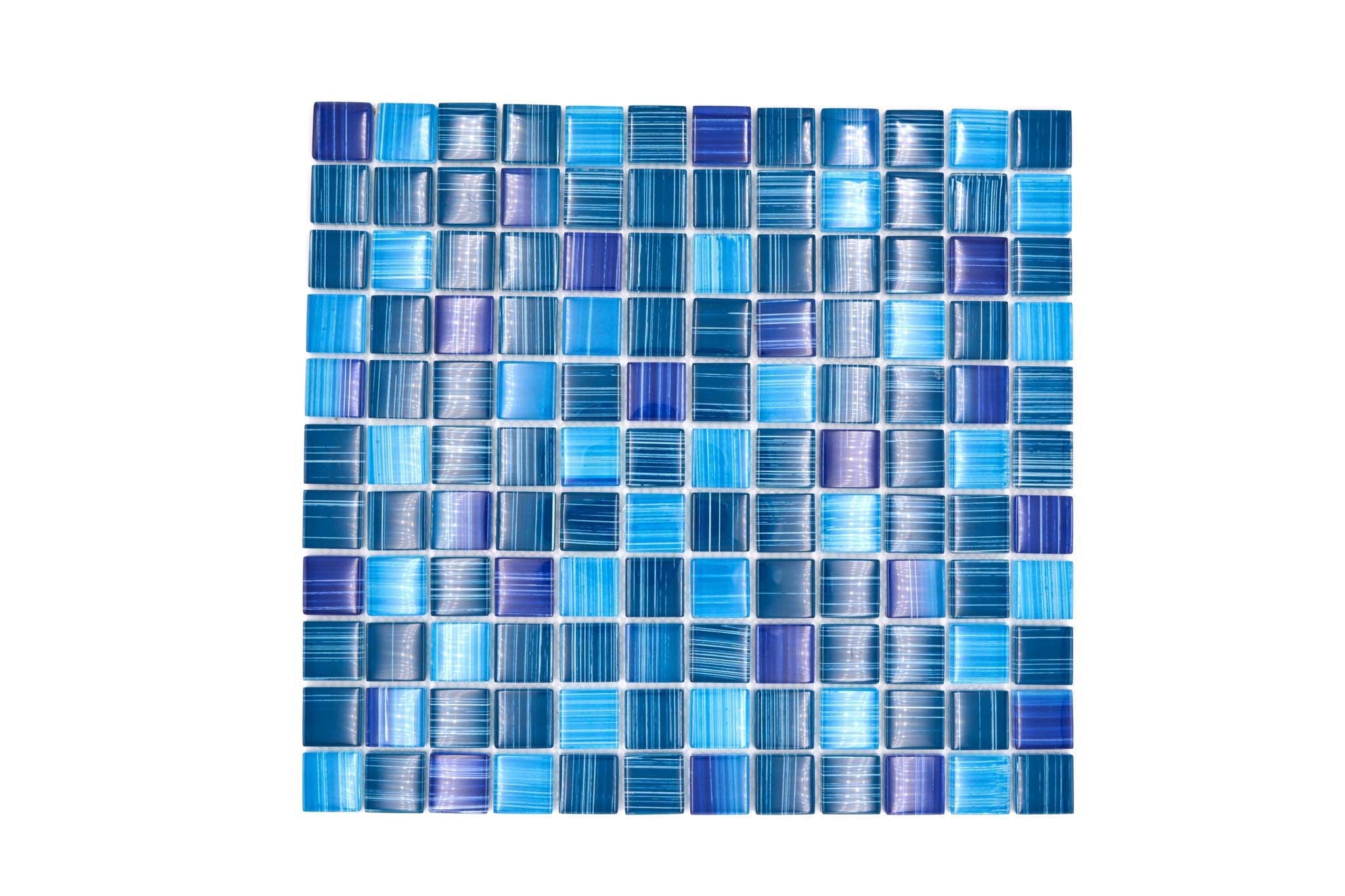 Mosaik Blå Trosa - 007 | 0,099 m²/ark