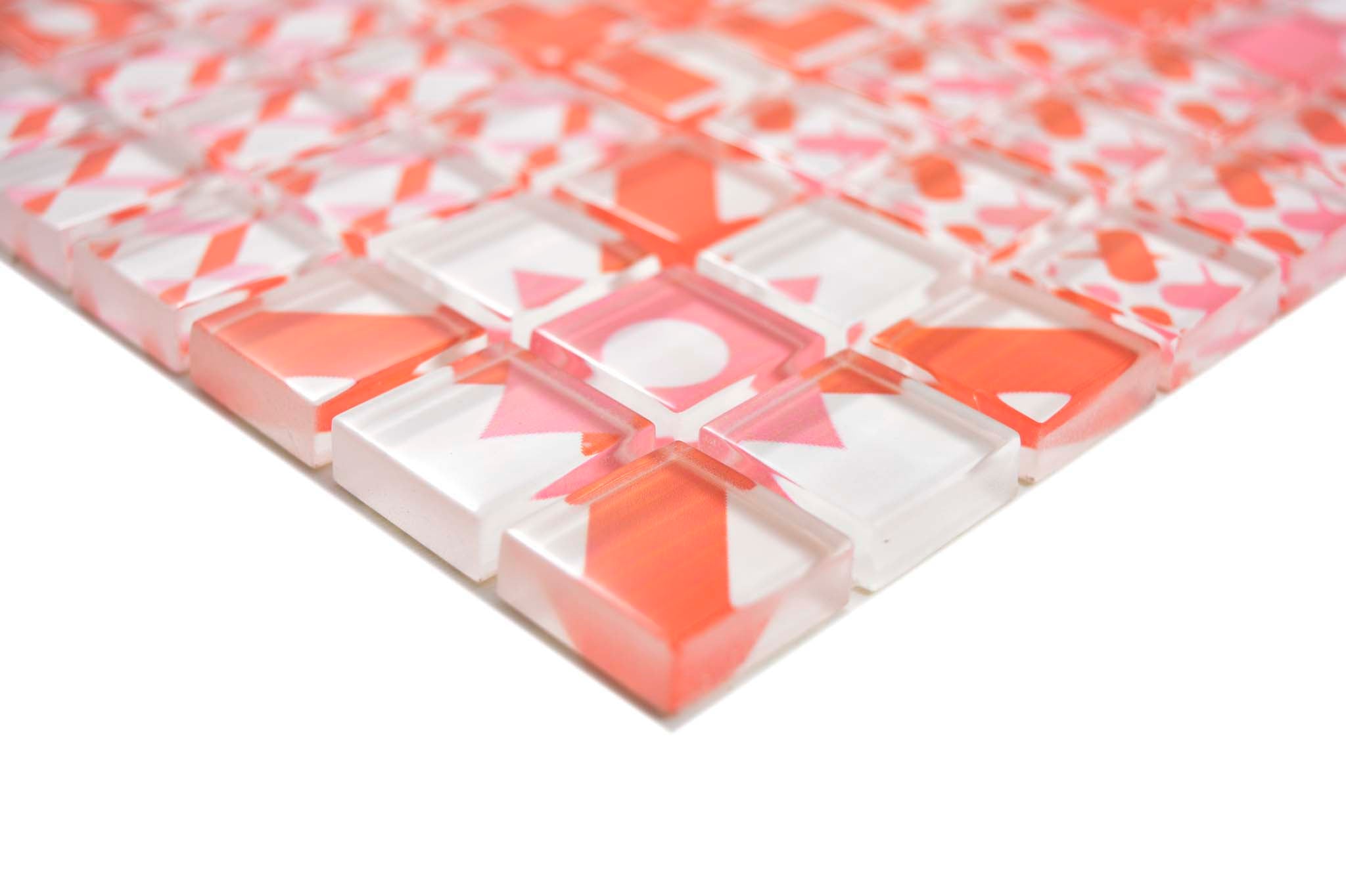 Mosaik Röd Falkenberg - 035 | 0,09 m²/ark