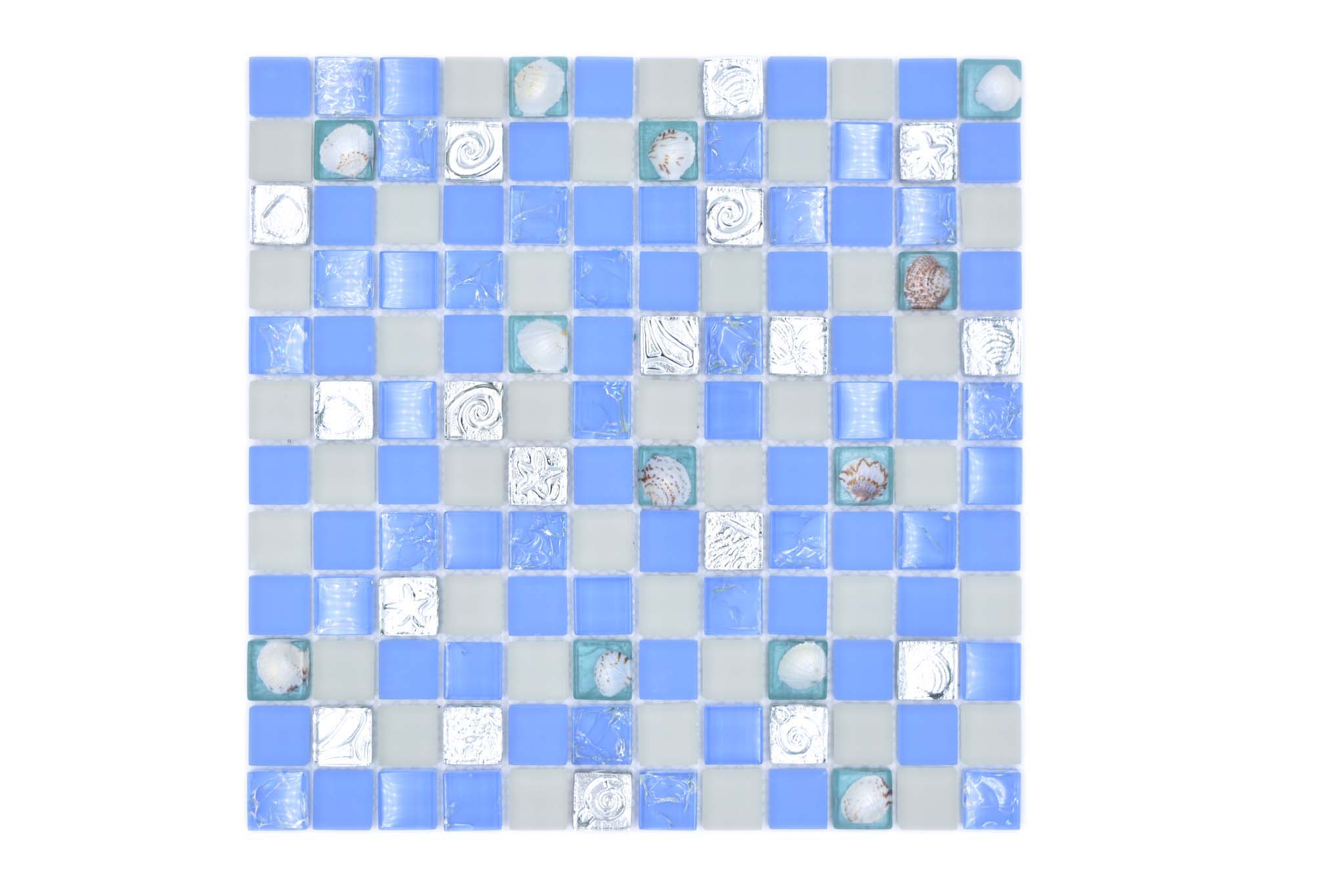 Mosaik Blå Norrköping - 003 | 0,09 m²/ark