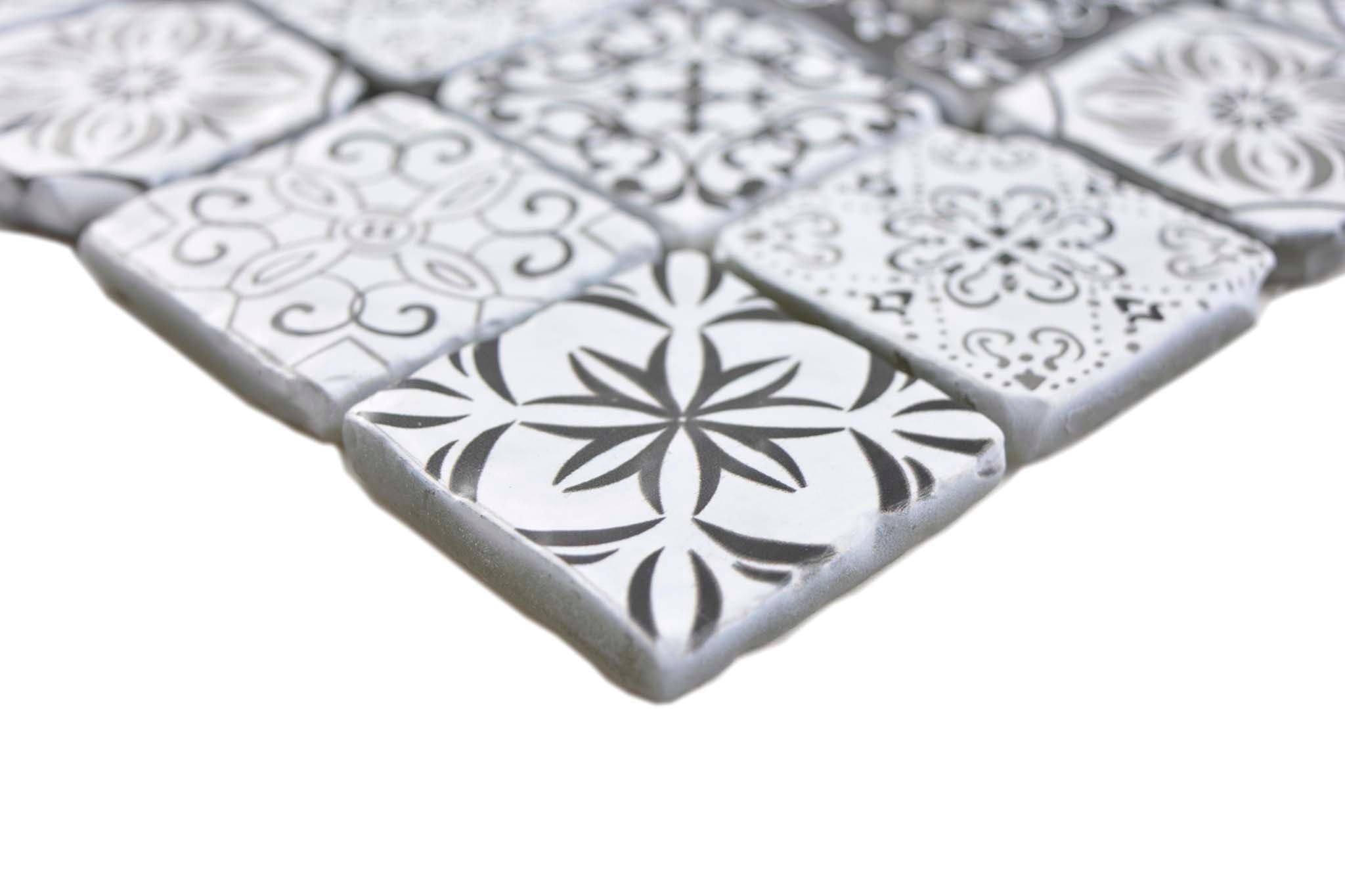 Mosaik Vit Flen - 001 | 0,09 m²/ark