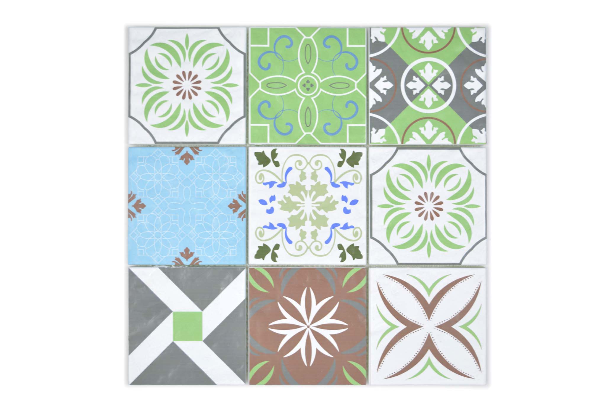 Mosaik Flerfärgad Flen - 004 | 0,09 m²/ark