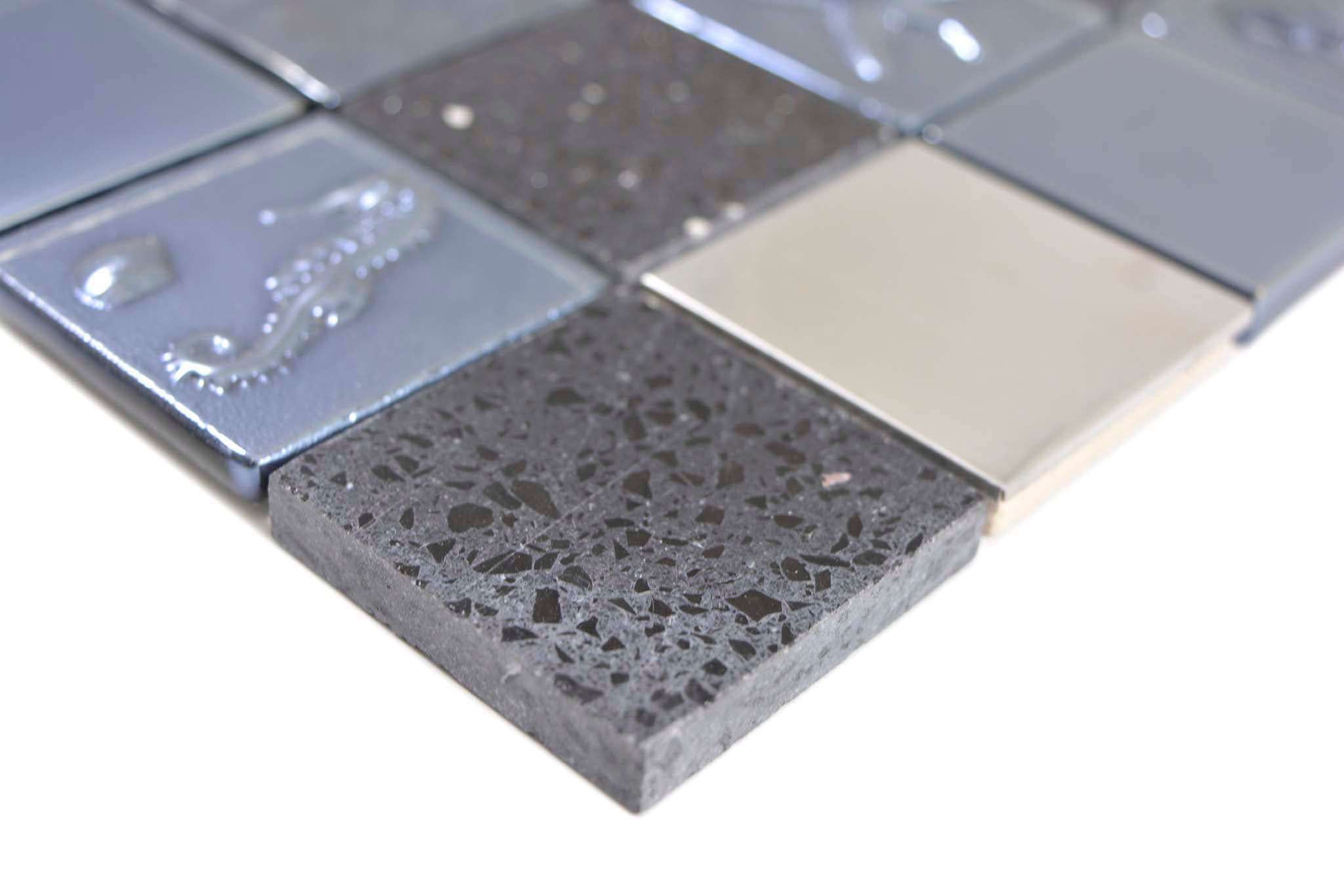 Mosaik Svart Stavanger - 003 | 0,09 m²/ark