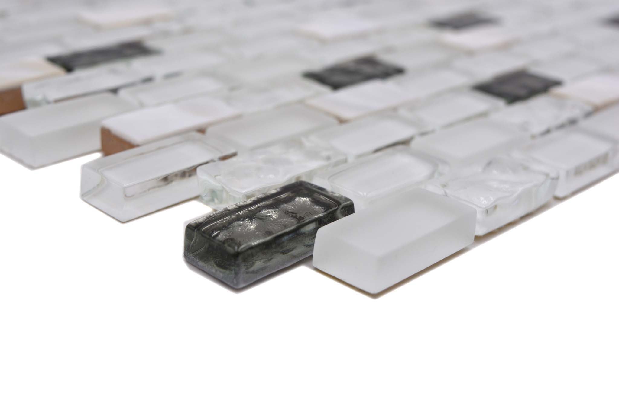 Mosaik Vit Hedemora - 015 | 0,085 m²/ark