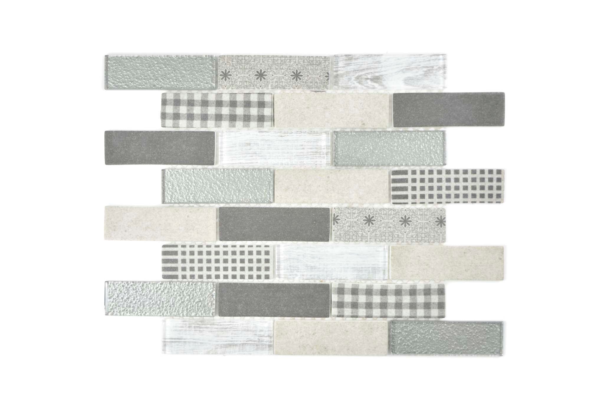 Mosaik Grå Boden - 002 | 0,077 m²/ark