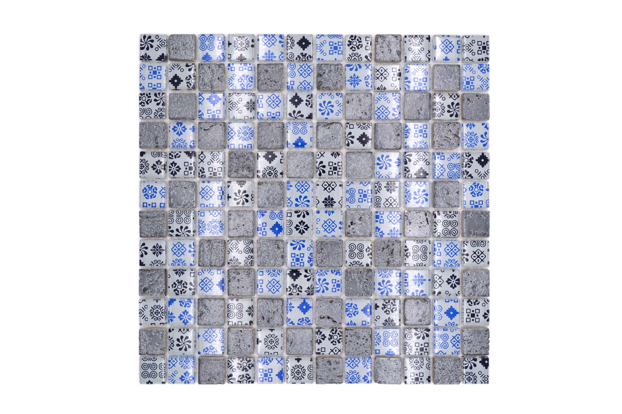 Mosaik Blå Orsa - 004 | 0,09 m²/ark