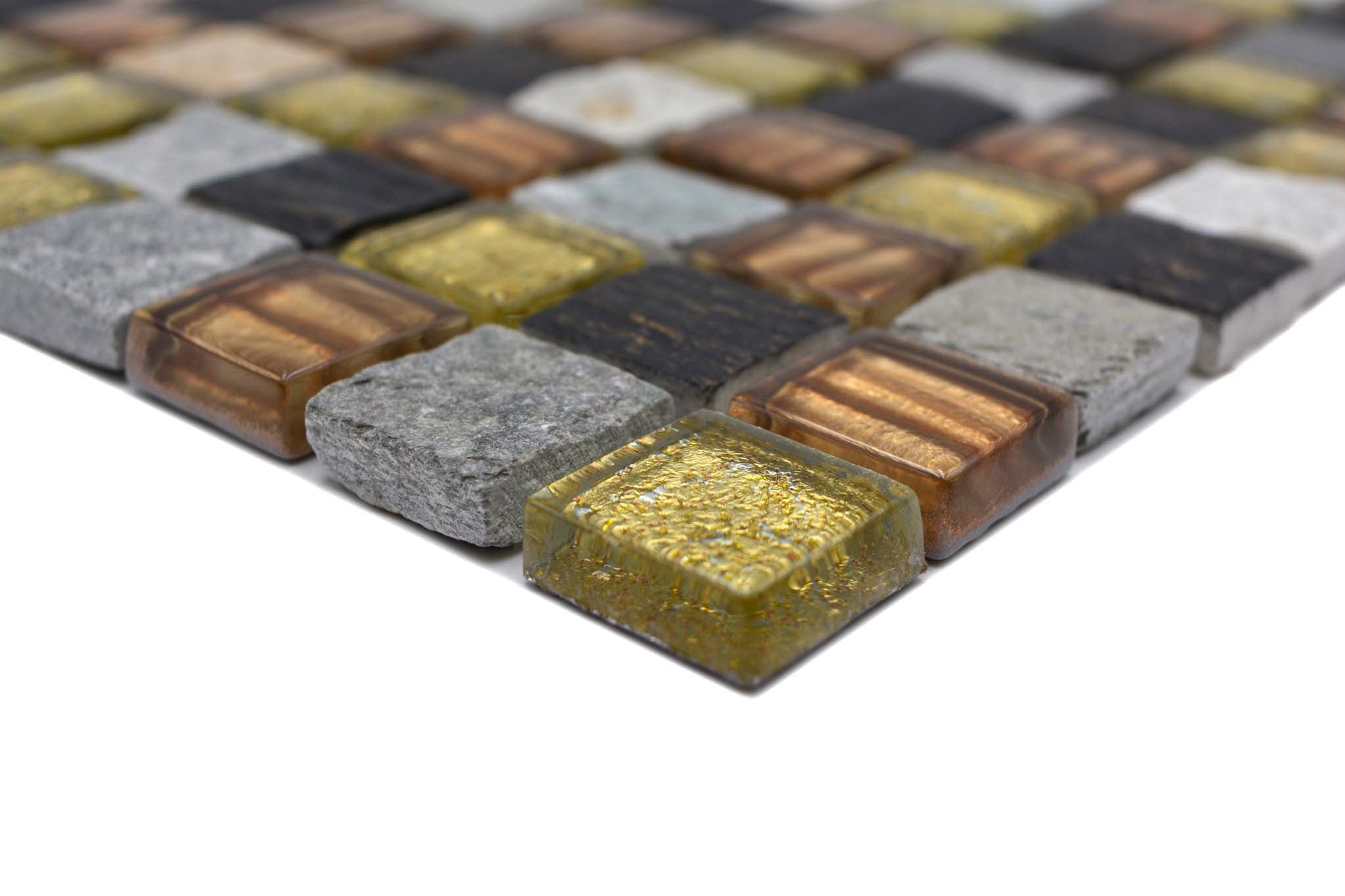 Mosaik Guld Kristinehamn - 001 | 0,09 m²/ark