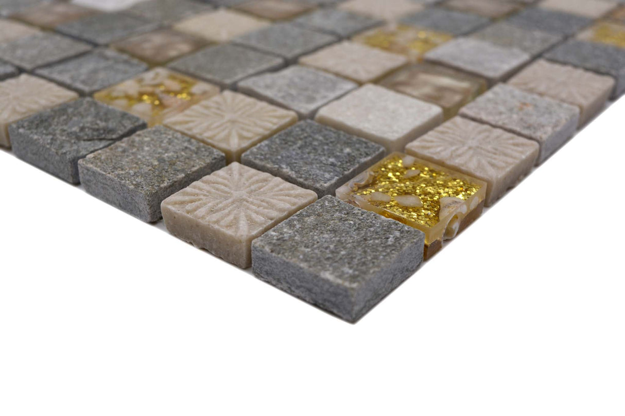 Mosaik Guld Kristinehamn - 002 | 0,09 m²/ark