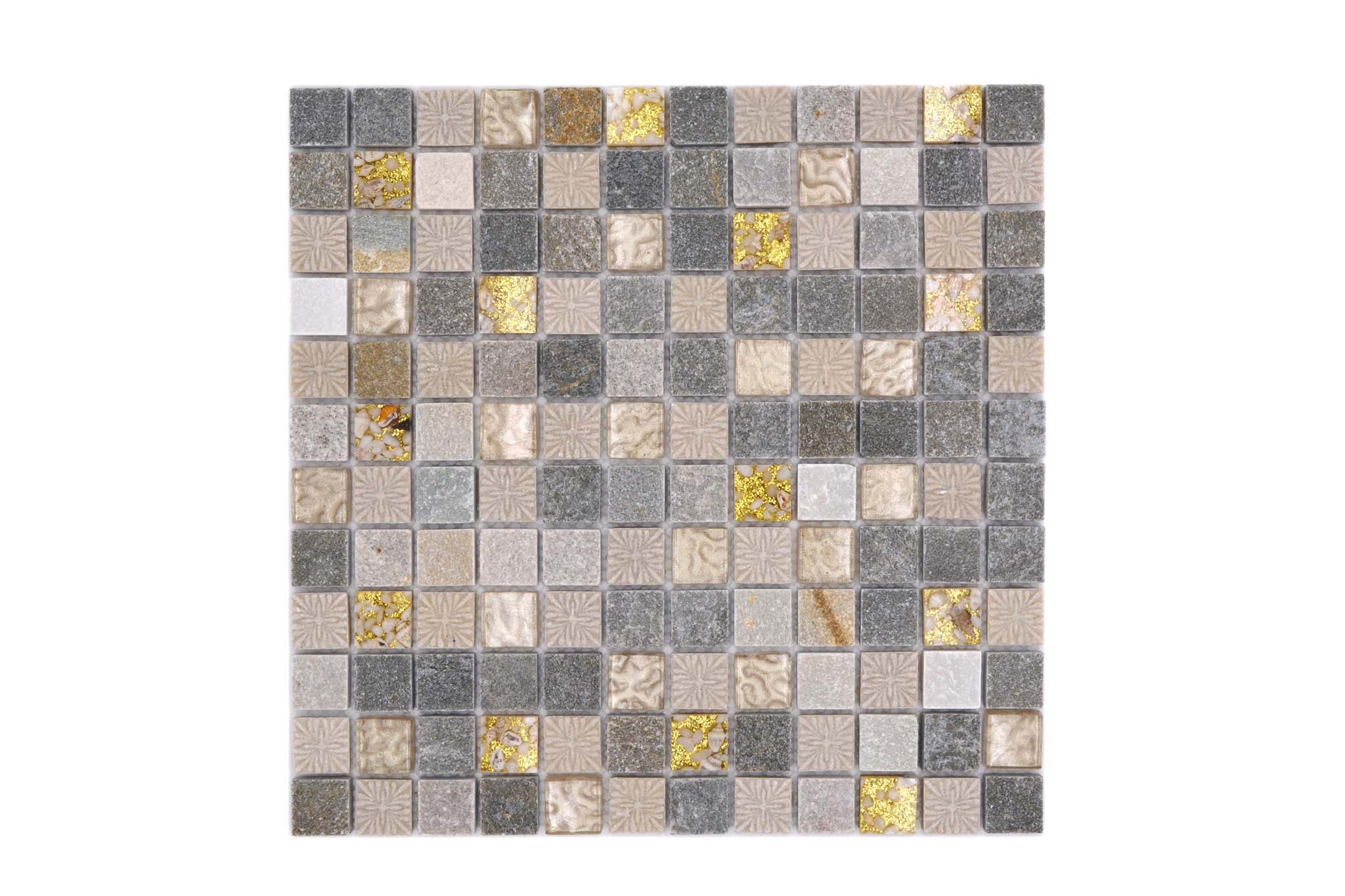 Mosaik Guld Kristinehamn - 002 | 0,09 m²/ark