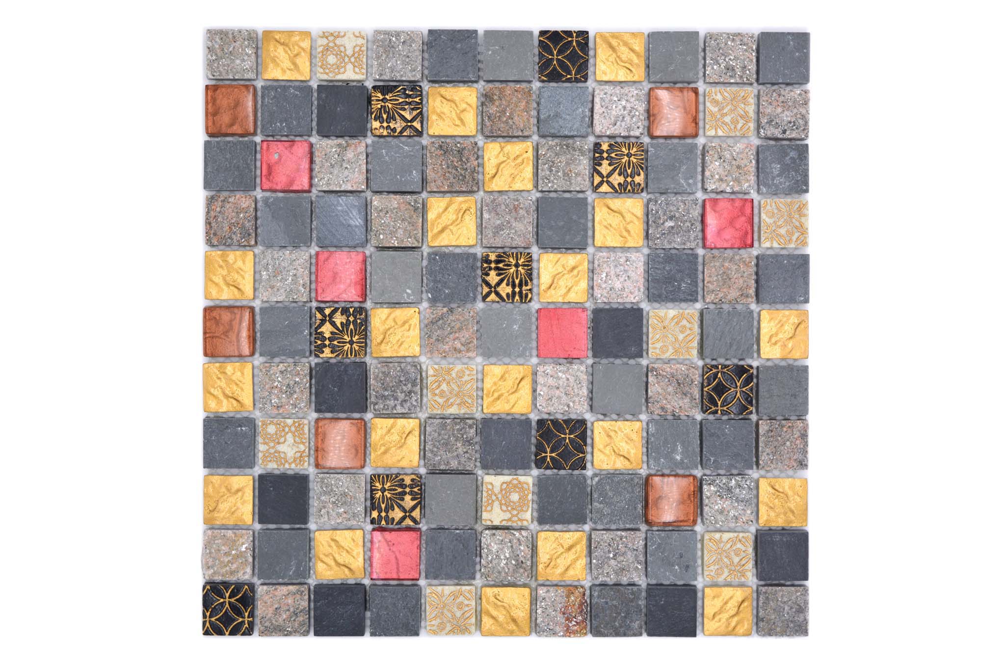 Mosaik Grå Kristinehamn - 004 | 0,09 m²/ark