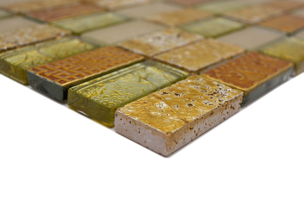 Mosaik Guld Kristinehamn - 007 | 0,09 m²/ark