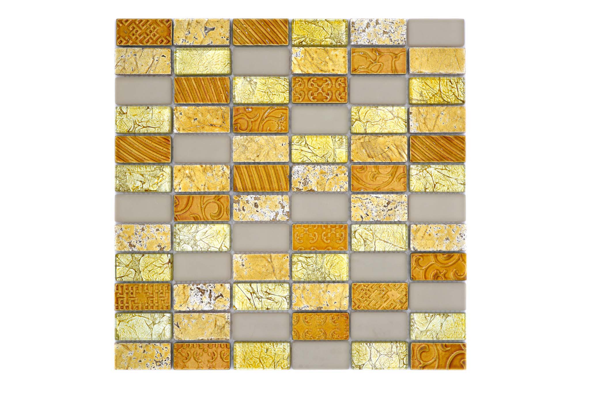 Mosaik Guld Kristinehamn - 007 | 0,09 m²/ark