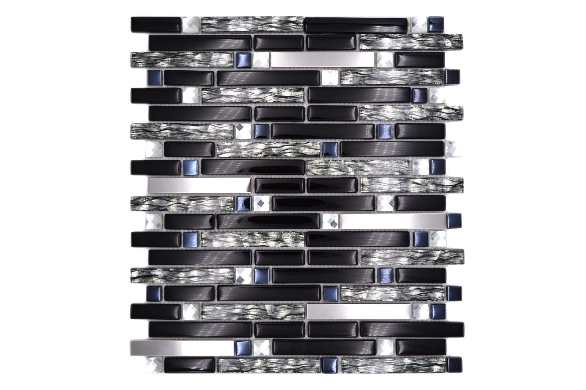 Mosaik Svart Östersund - 013 | 0,101 m²/ark