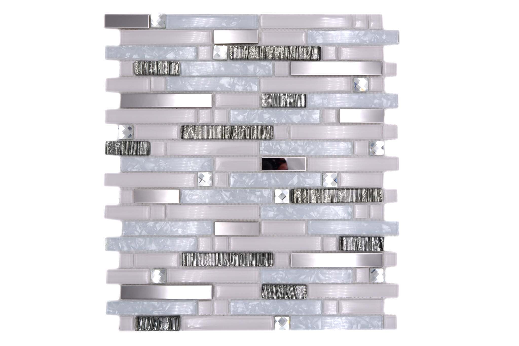 Mosaik Vit Östersund - 014 | 0,101 m²/ark