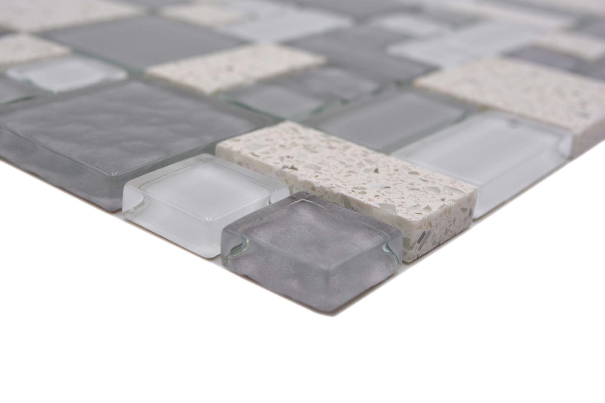 Mosaik Vit Uppsala - 013 | 0,089 m²/ark