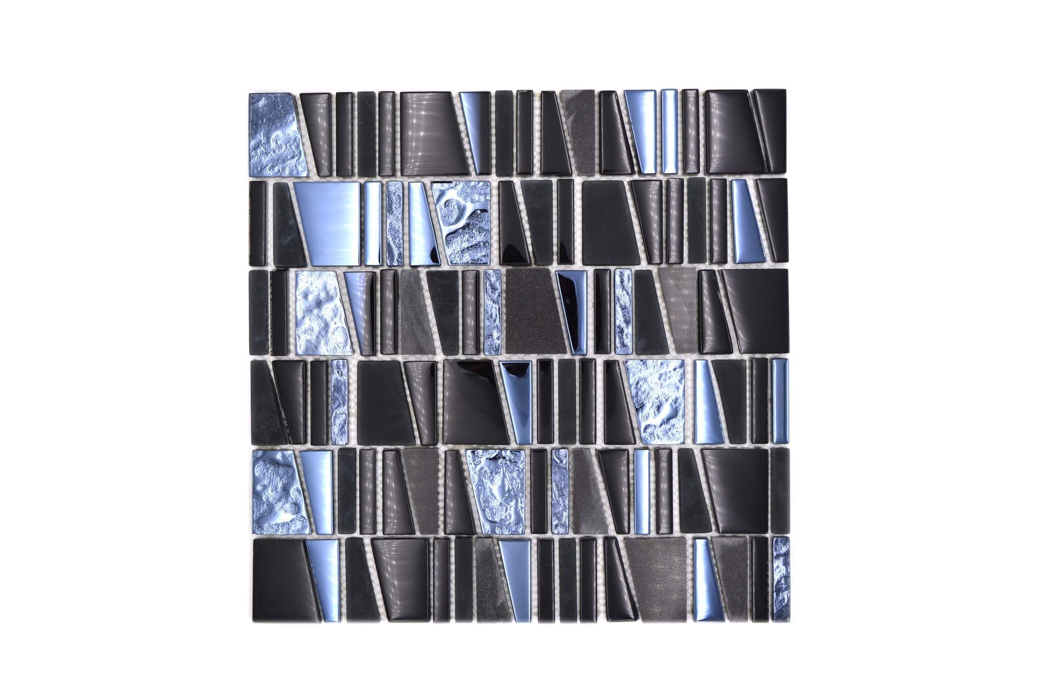 Mosaik Svart Norrköping - 008 | 0,09 m²/ark