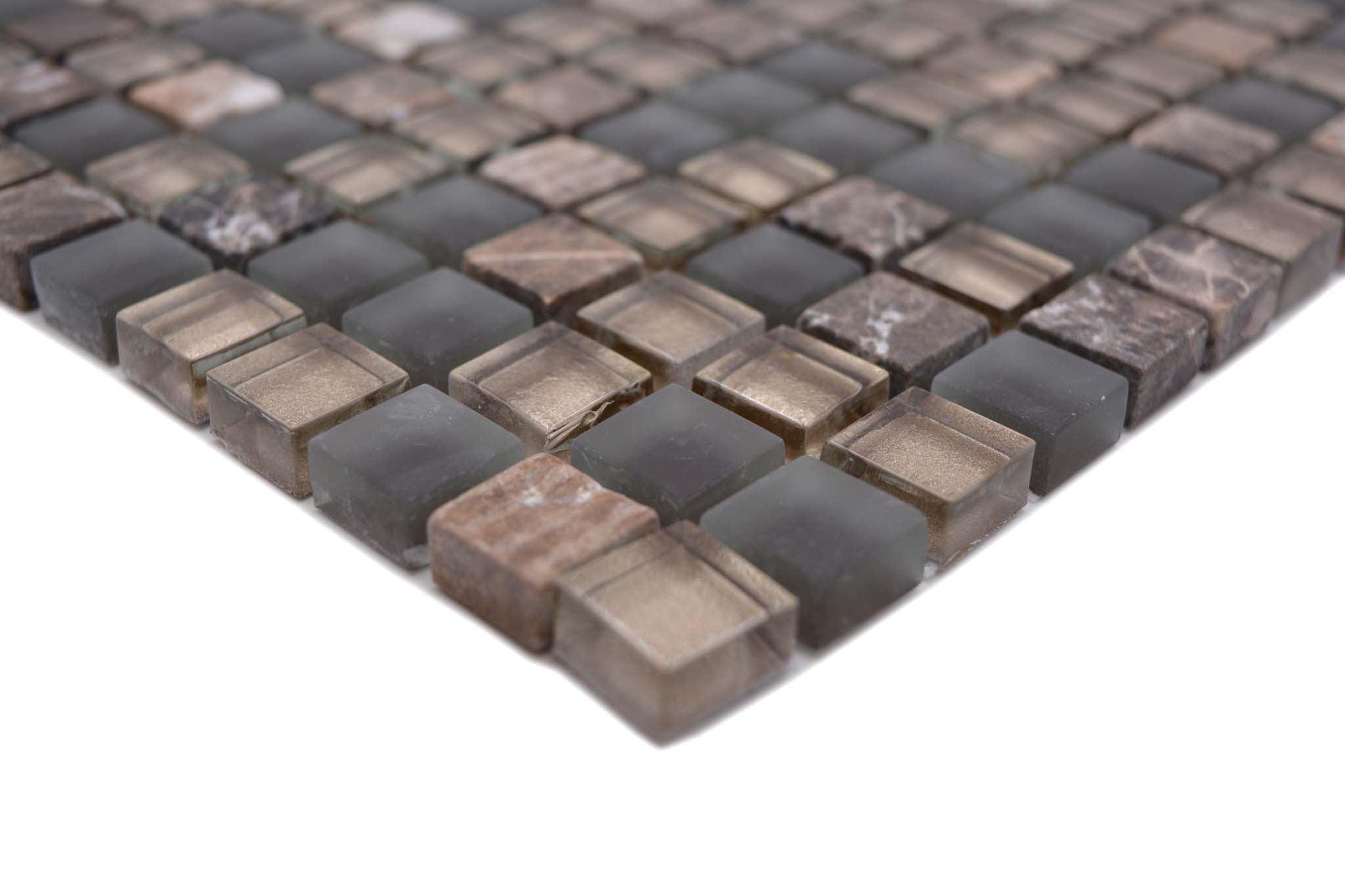 Mosaik Brun Bjärred - 004 | 0,09 m²/ark