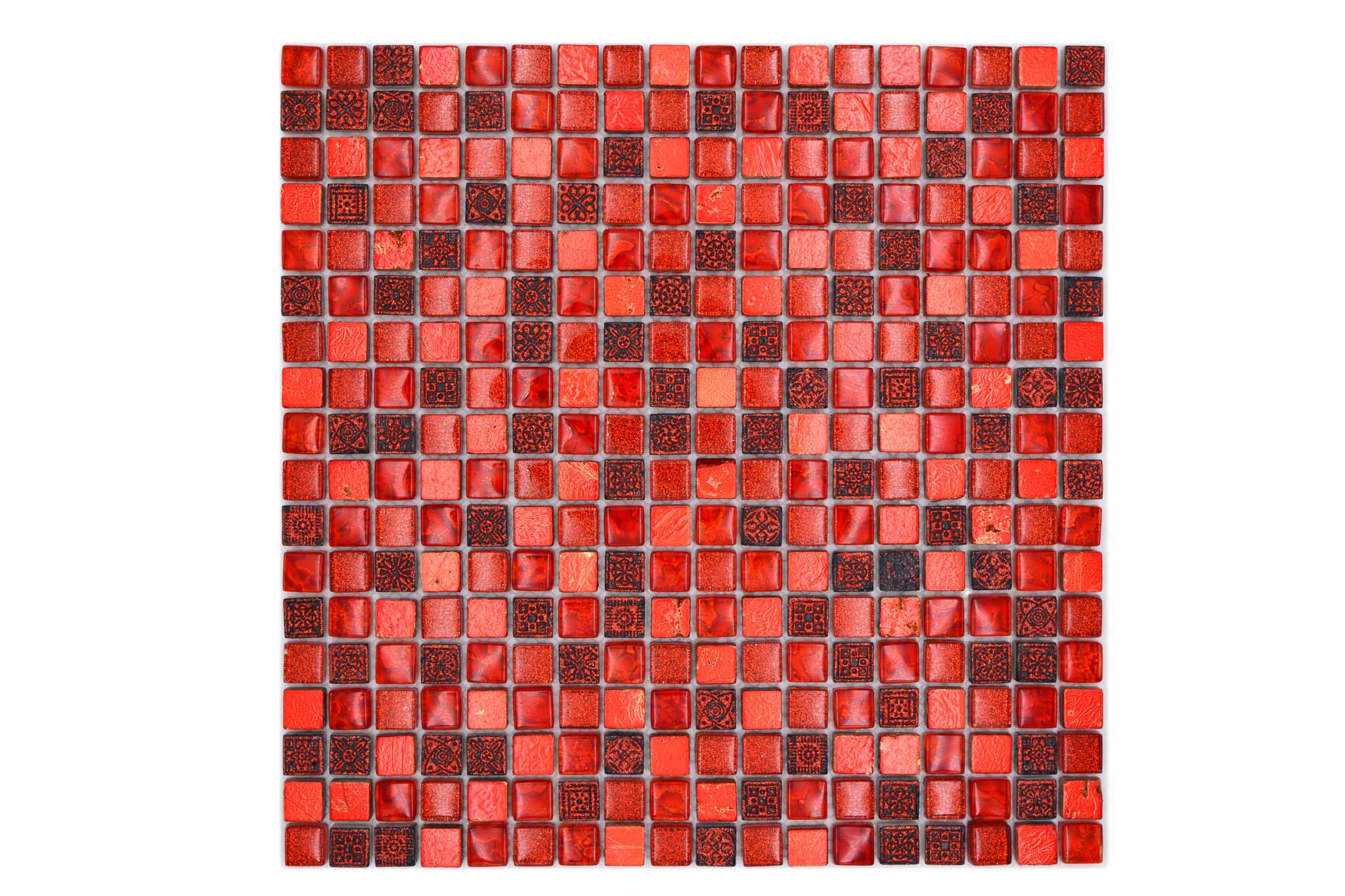 Mosaik Röd Orsa - 013 | 0,09 m²/ark