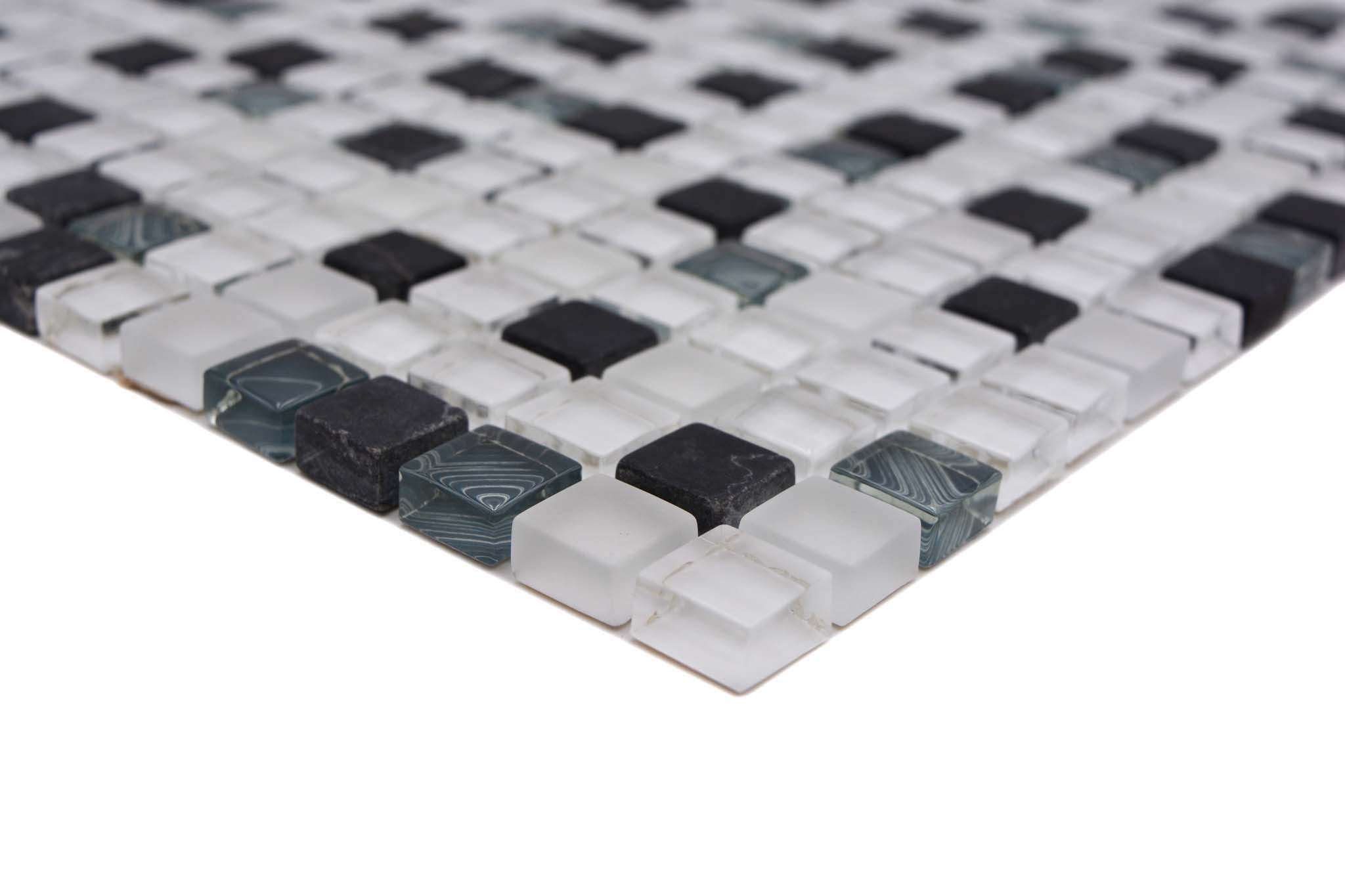 Mosaik Vit Bjärred - 006 | 0,09 m²/ark