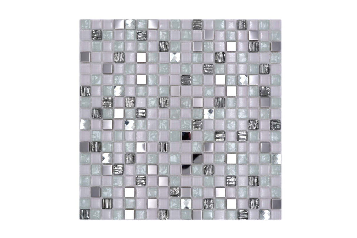 Mosaik Vit Östersund - 015 | 0,09 m²/ark