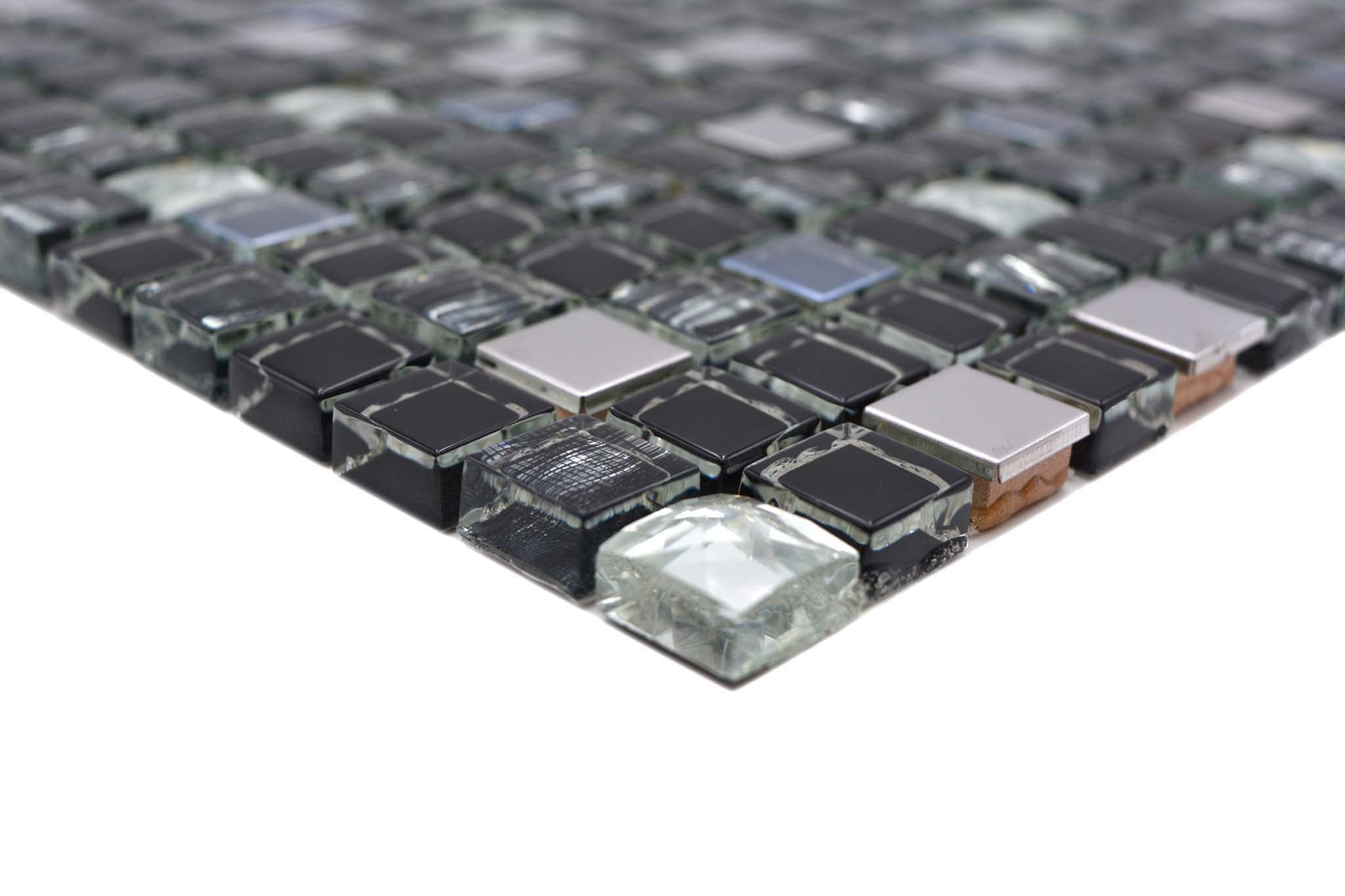 Mosaik Svart Östersund - 016 | 0,09 m²/ark