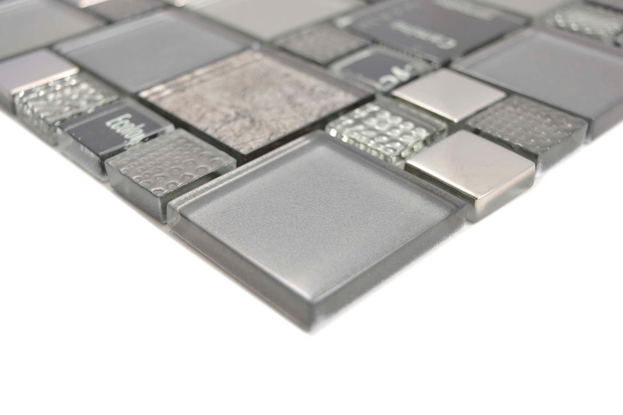 Mosaik Silver Gnosjö - 001 | 0,089 m²/ark