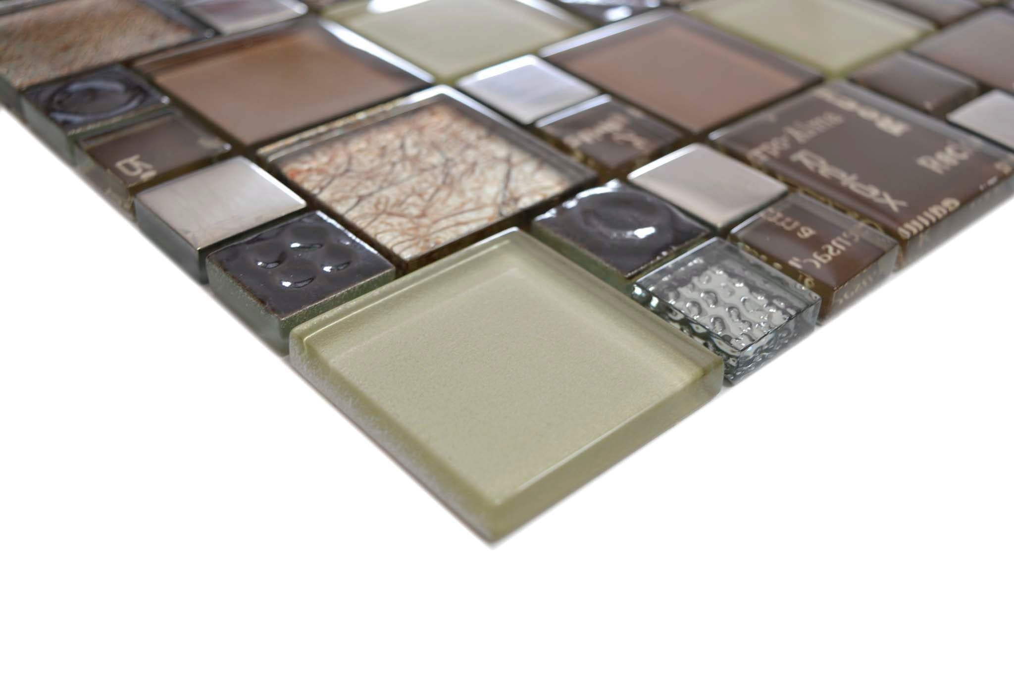 Mosaik Silver Gnosjö - 002 | 0,089 m²/ark